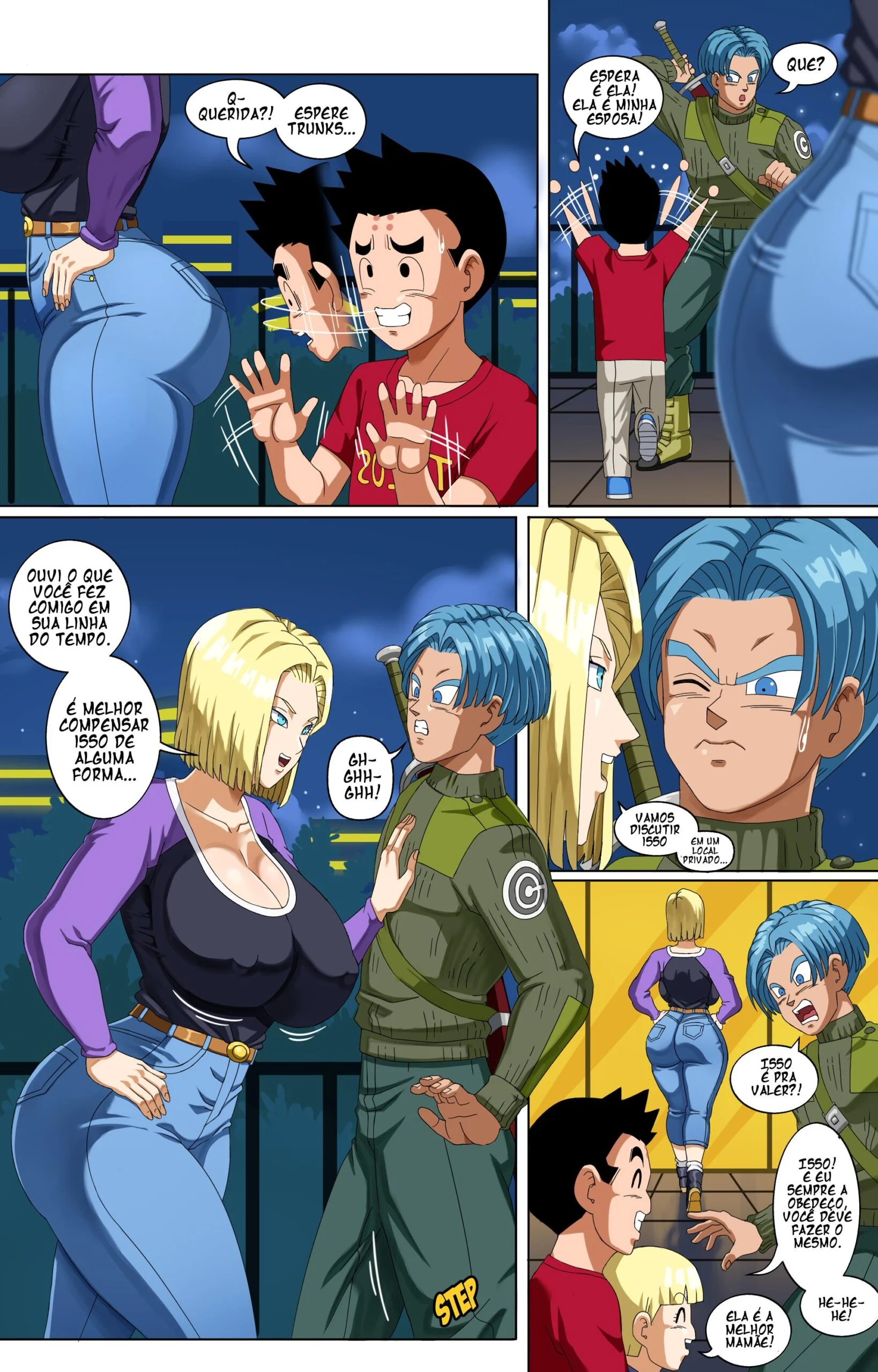 Trunks reencontra a Andr&oacute;ide 18 &ndash; Anal &ndash; Completo