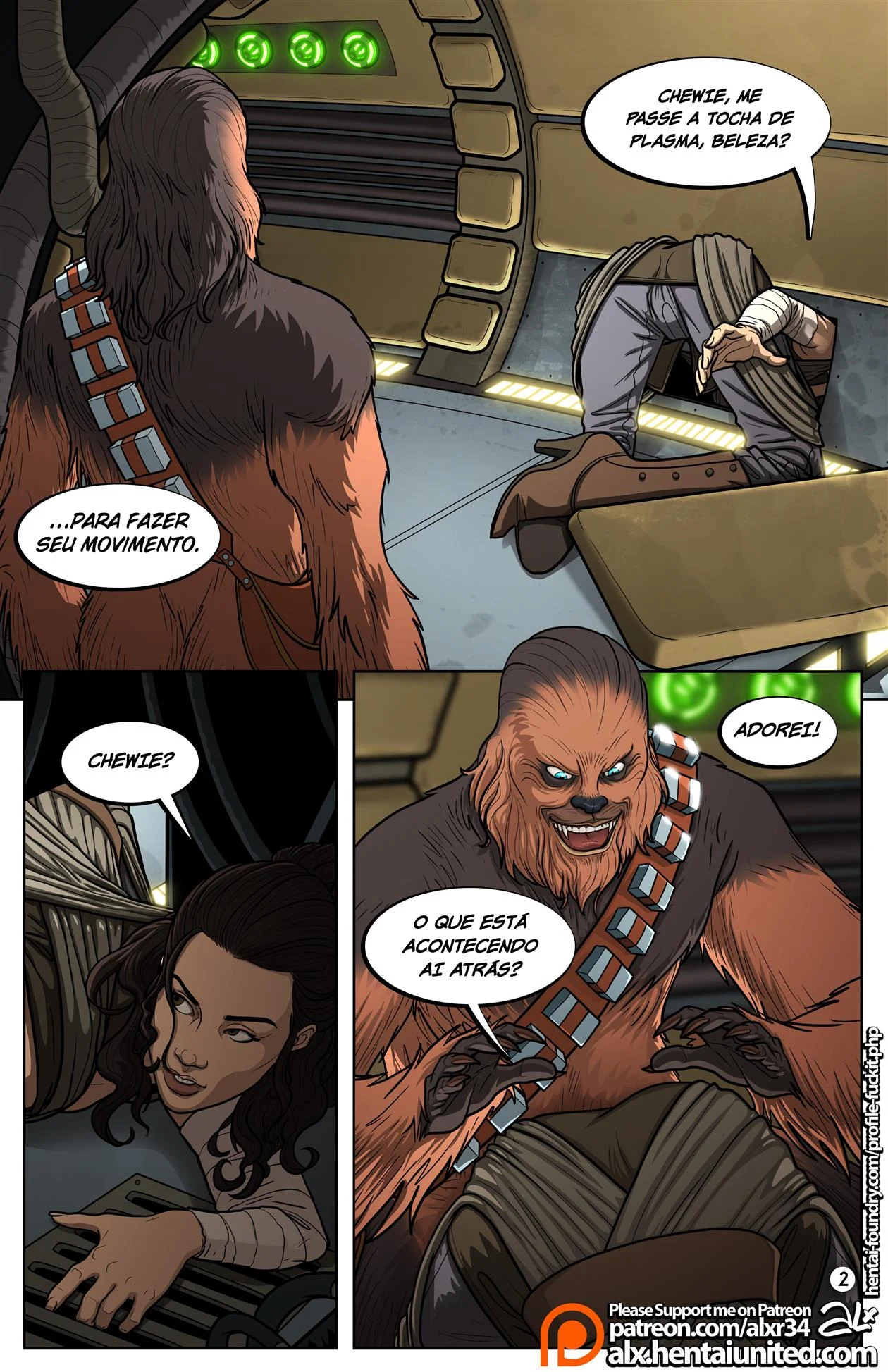 Um Guia Completo para o Sexo Wookie &ndash; Rose Tico Hentai &ndash; Ler Quadrinho Porno PT-BR