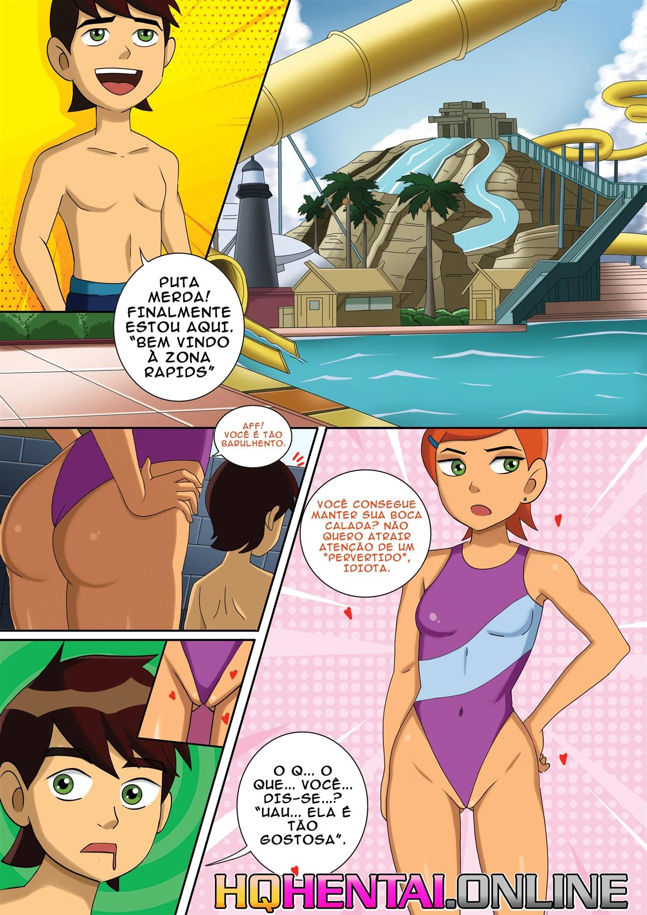 Um problema durante as férias – Gozando Dentro – Hentai em Português