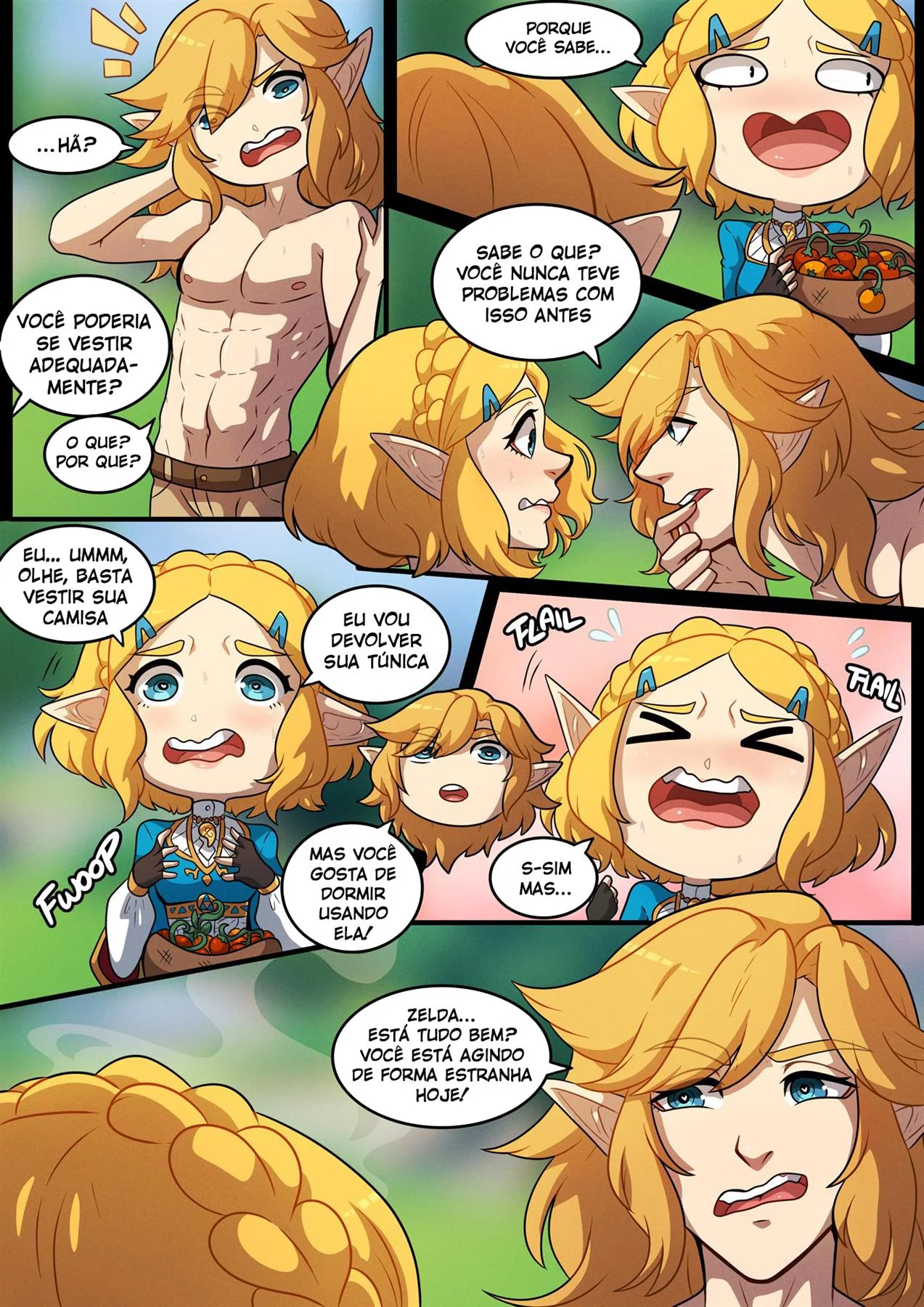 Uma noite com Zelda &ndash; Hentai &ndash; Quadrinho De Sexo Em PT-BR