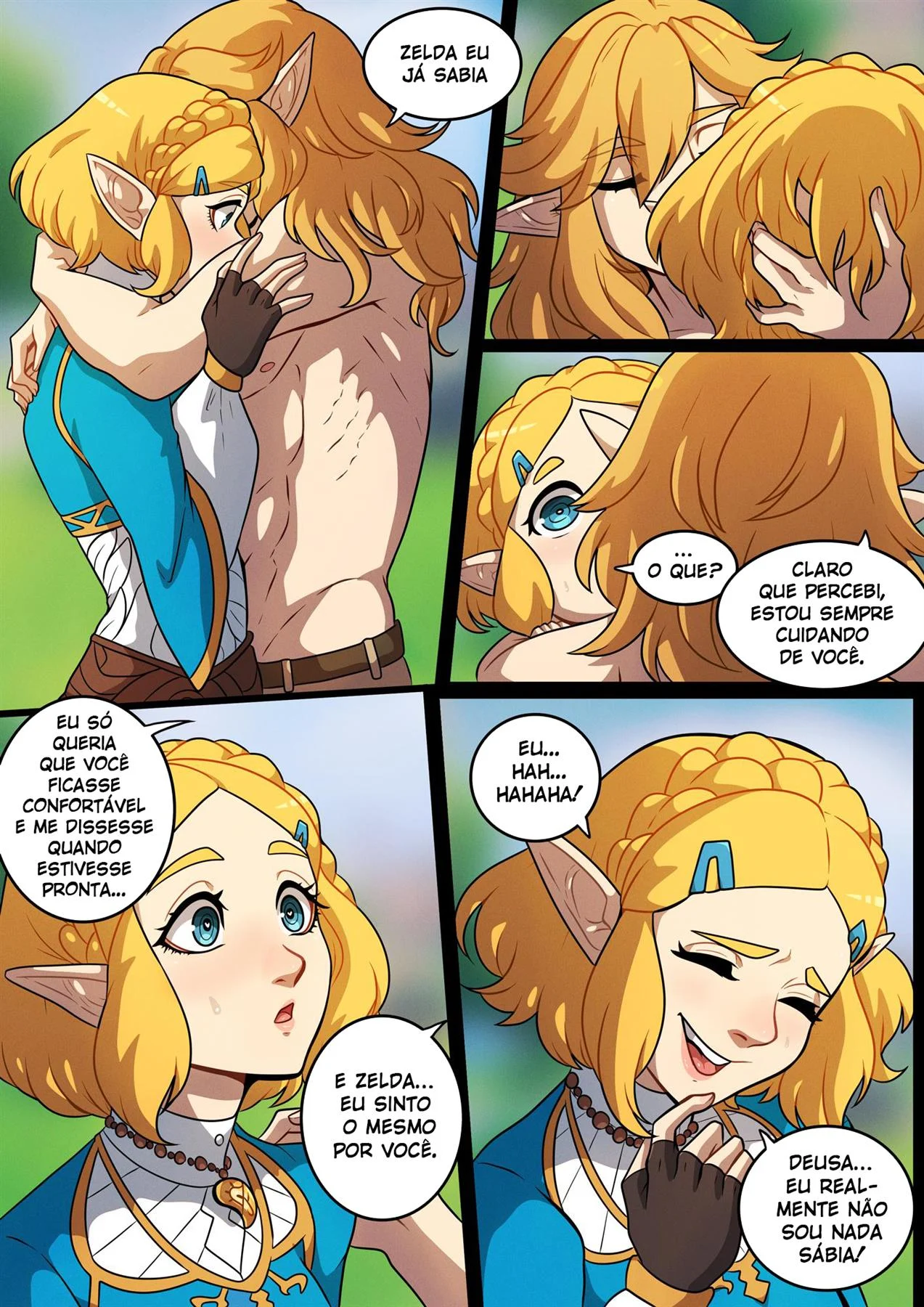 Uma noite com Zelda &ndash; Hentai &ndash; Quadrinho De Sexo Em PT-BR