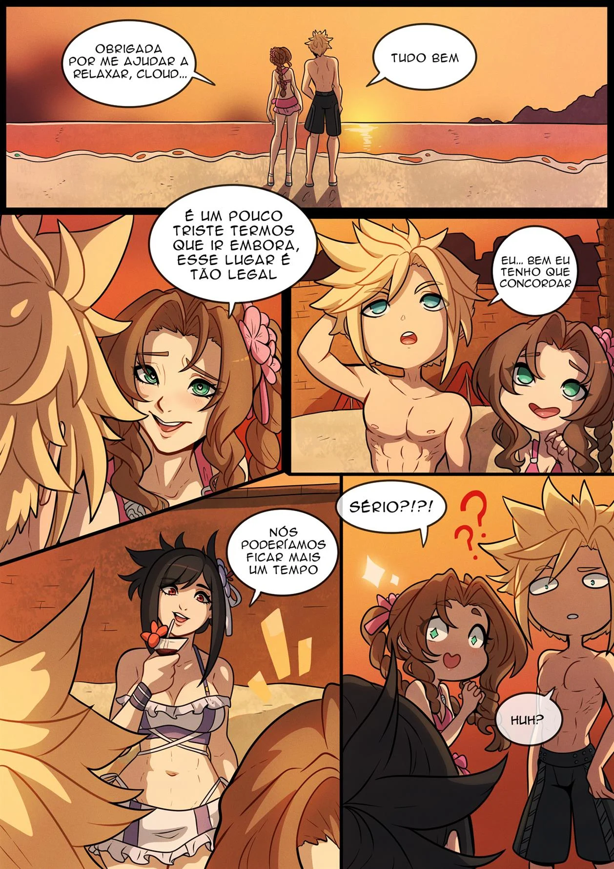 Uma Noite no Para&iacute;so &ndash; Sexo Grupal &ndash; Todo Traduzido