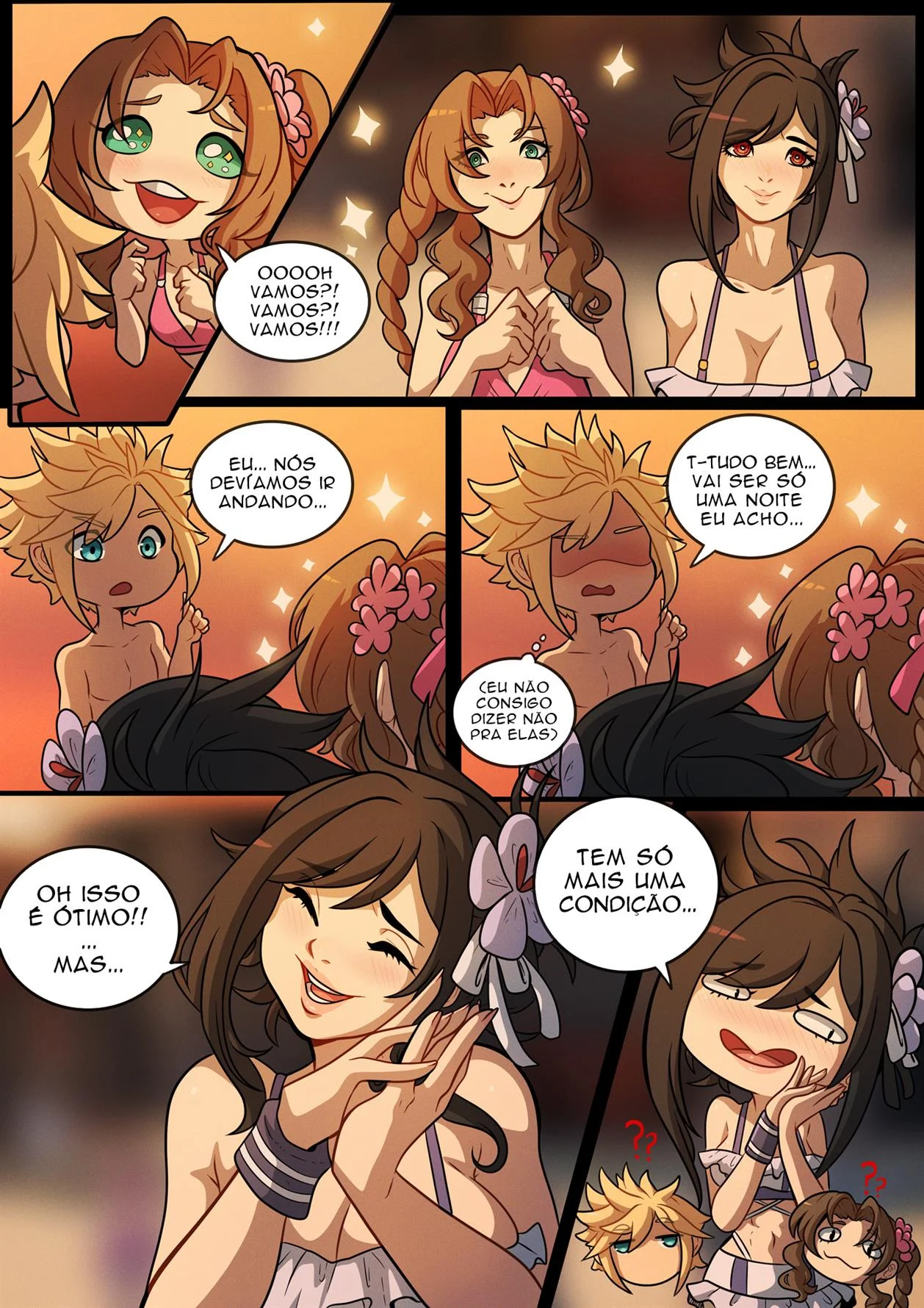 Uma Noite no Para&iacute;so &ndash; Sexo Grupal &ndash; Todo Traduzido