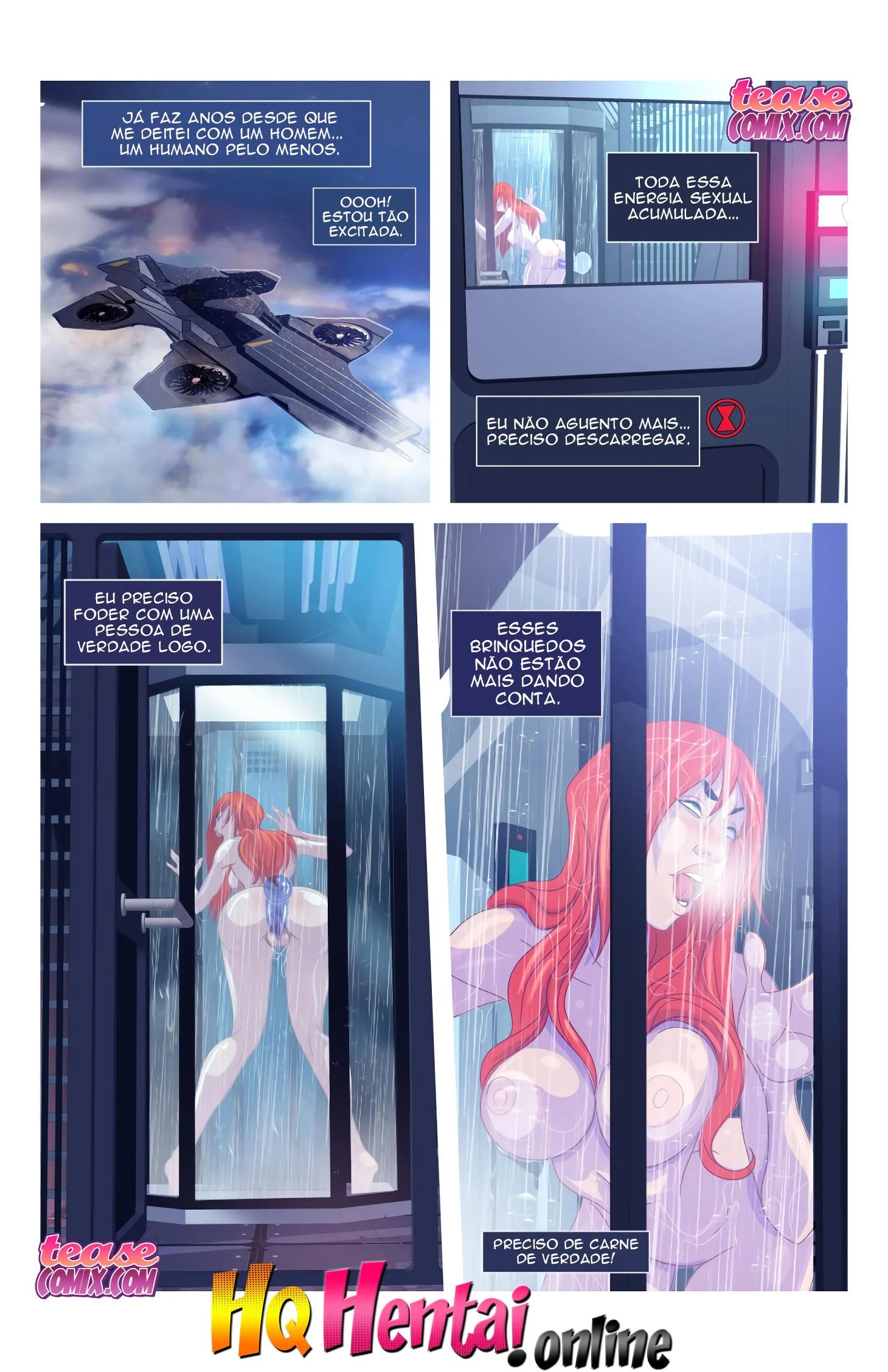 Vi&uacute;va Negra cheia de tes&atilde;o &ndash; Hentai Sem Censura &ndash; Quadrinho em Portugu&ecirc;s PT-BR