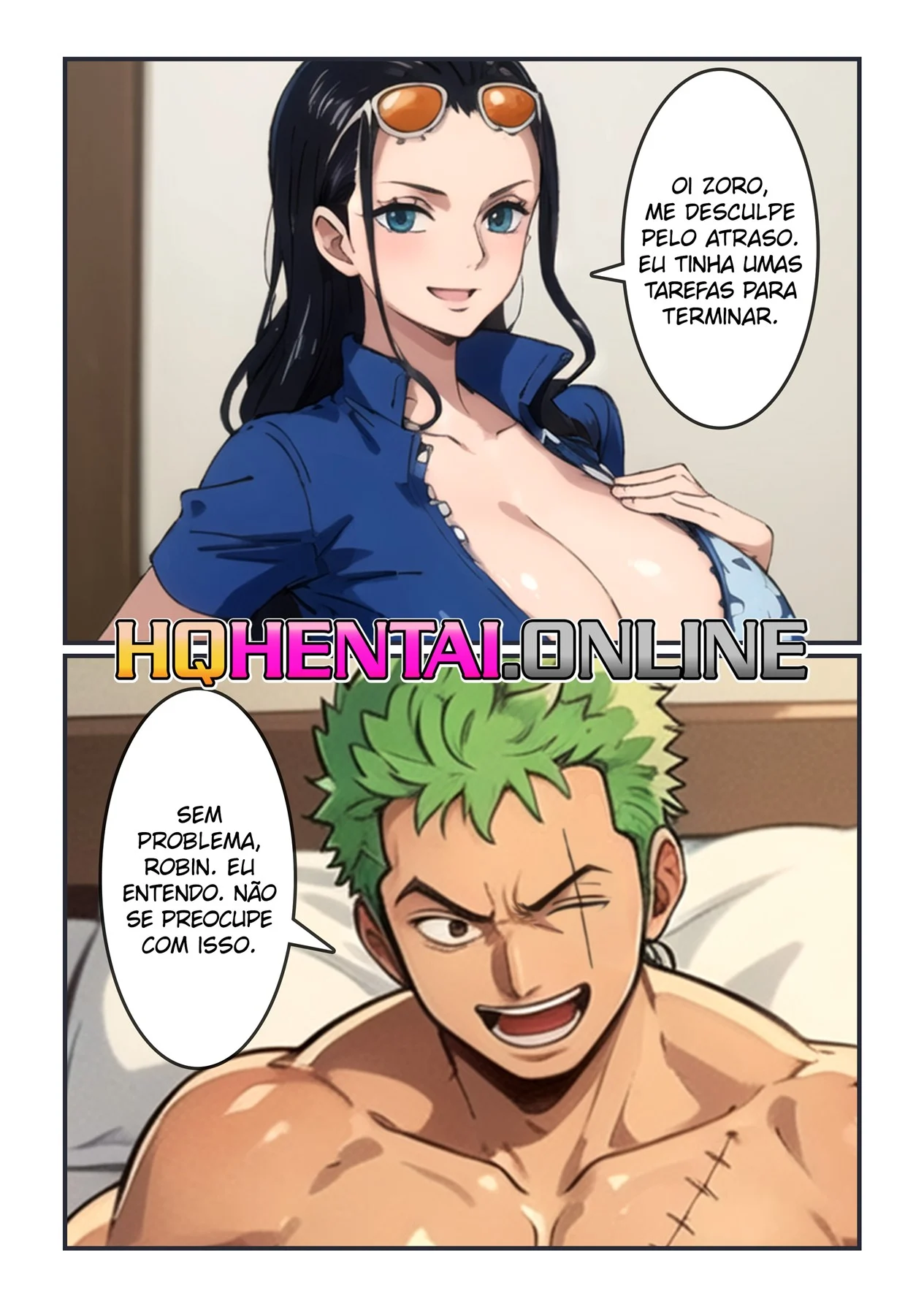 Zoro x Robin &ndash; Hentai Sem Censura &ndash; Sem Censura