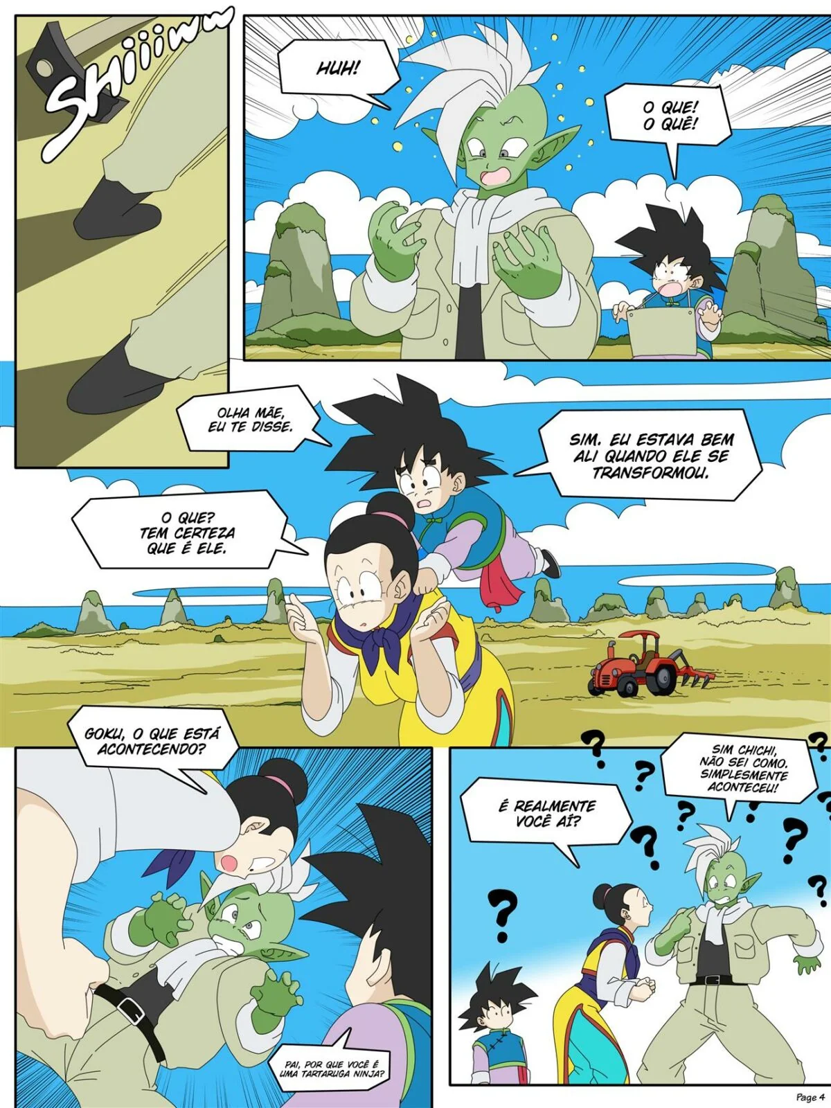 A Ambição de Zamasu: Piranha Chichi Humilha o Vilão - Dragon Ball Super Hentai HQ Brasileiro