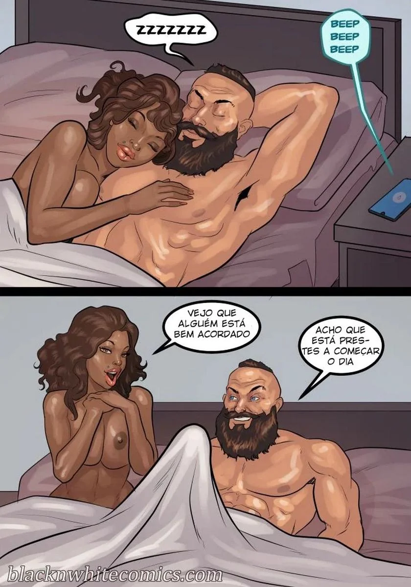 A Danada Negona Madura Safada Não Resistiu à Pica do Encanador - Hentai Interracial em HQ Brasileiro