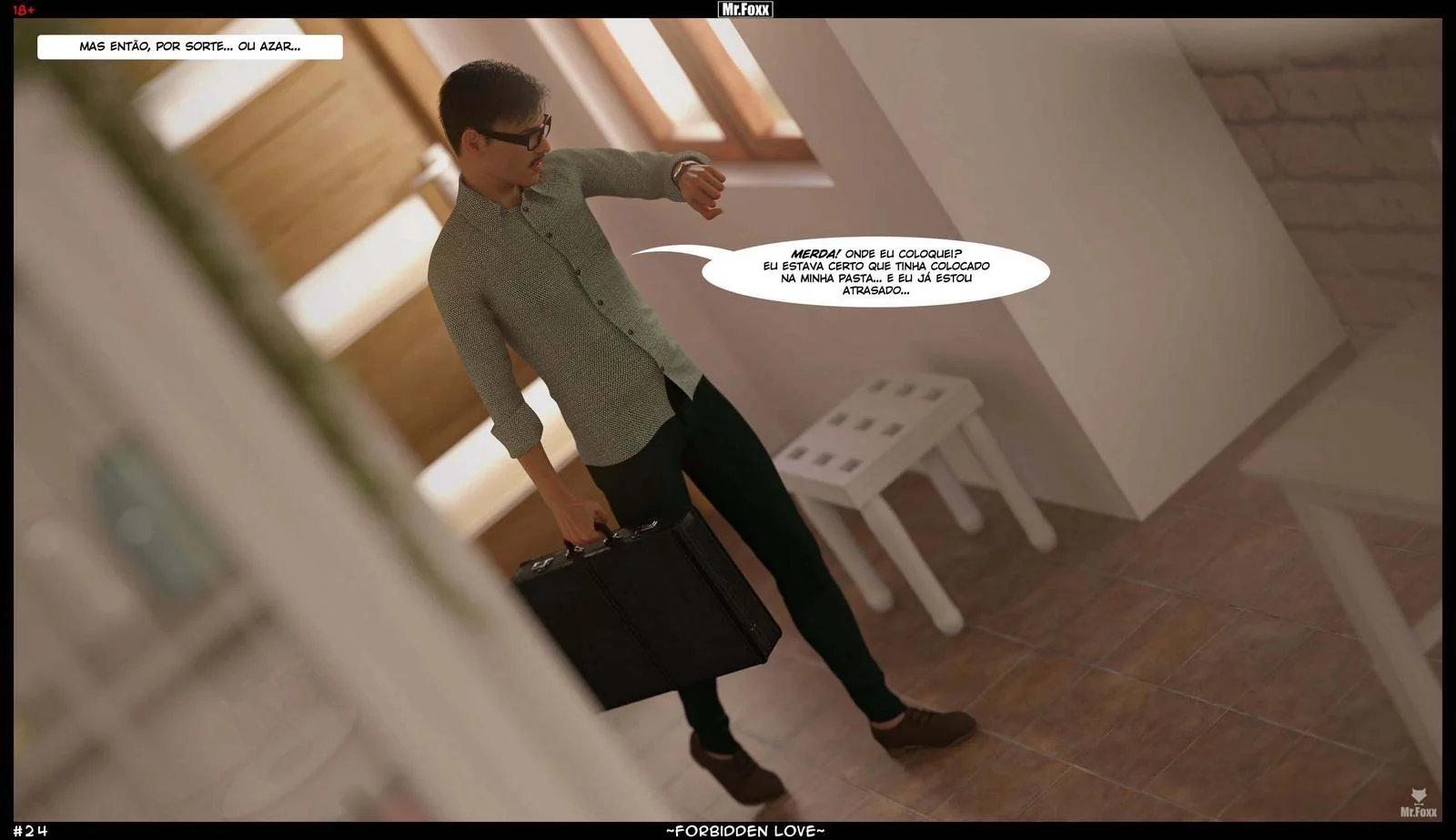 A Dona de Casa Piranha: Flagrou o Filho na Punheta e Liberou a Buceta - Hentai Incesto em HQ Brasileiro