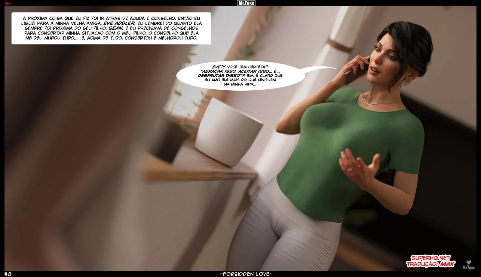 A Dona de Casa Piranha: Flagrou o Filho na Punheta e Liberou a Buceta - Hentai Incesto em HQ Brasileiro