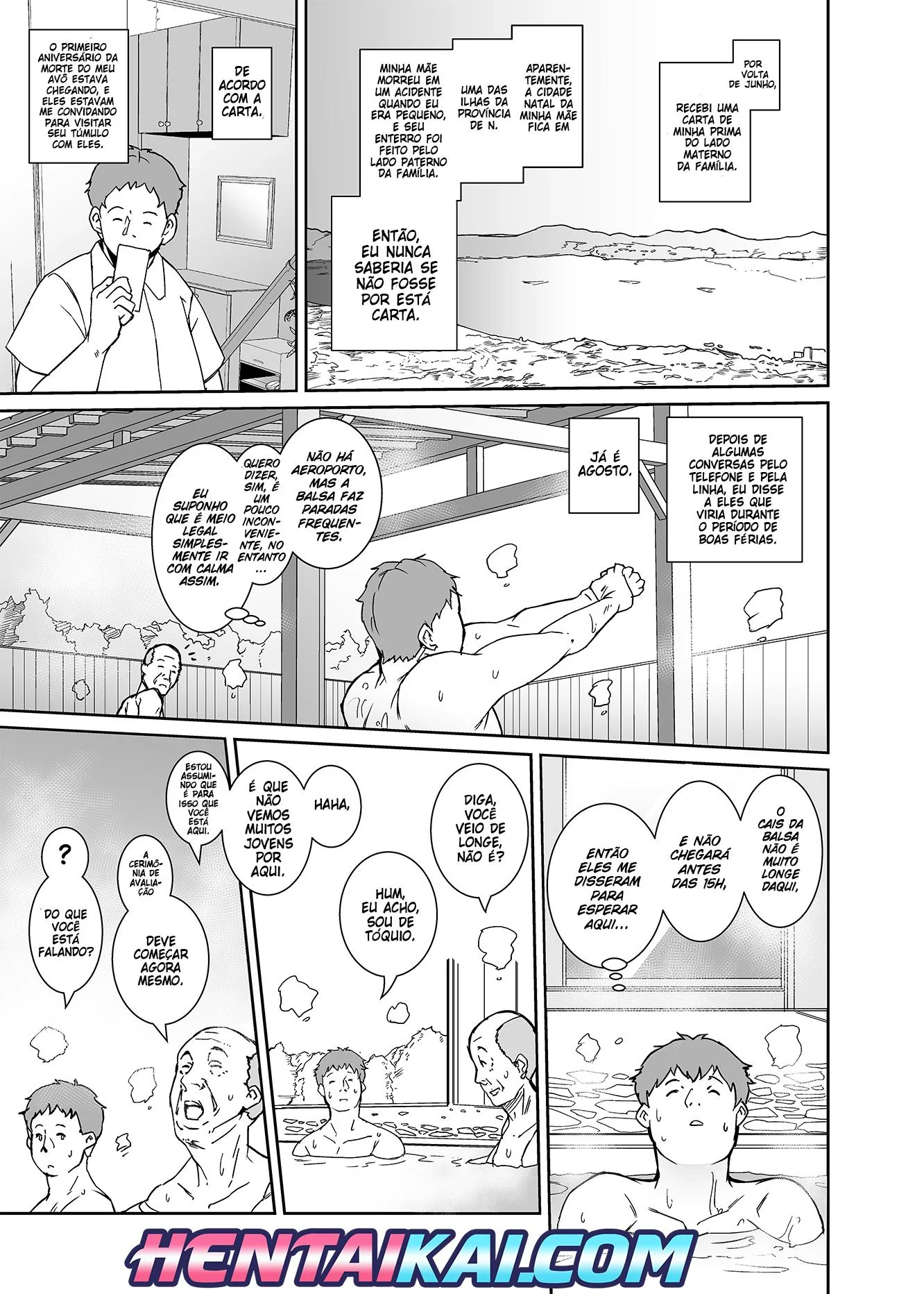 A herança do Avô - Suruba com as Piranhas da Aldeia em HQ Brasileira