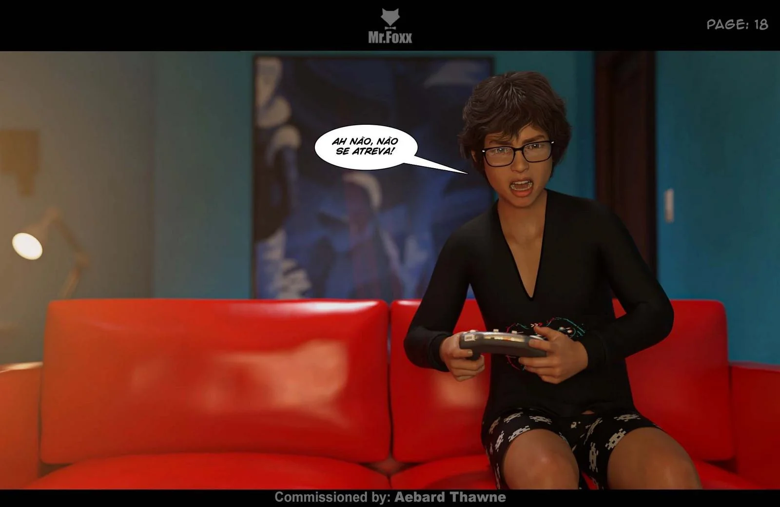 A Mãe Piranha do Amigo - Hentai 3D em HQ Brasileiro