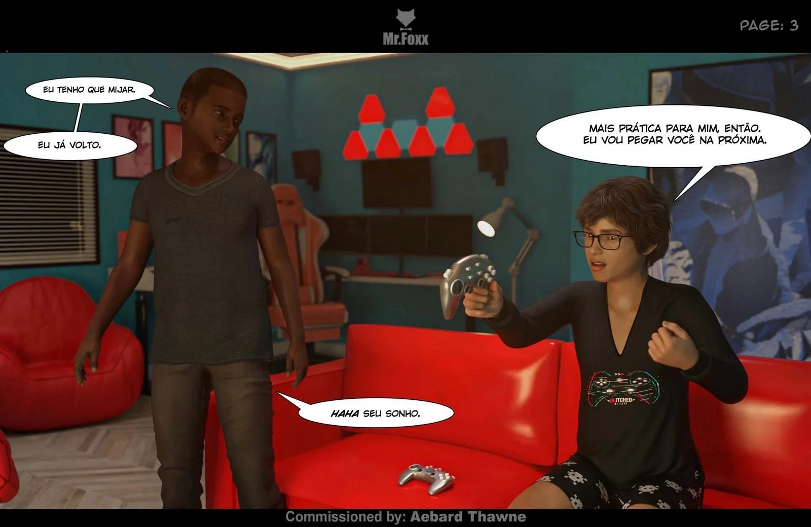 A Mãe Piranha do Amigo - Hentai 3D em HQ Brasileiro