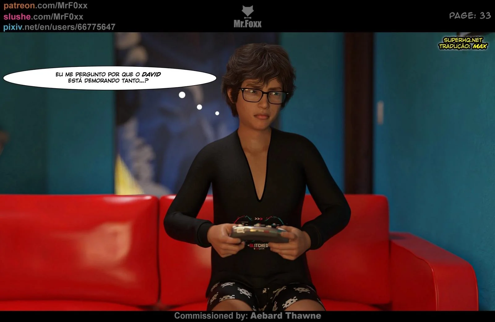 A Mãe Piranha do Amigo - Hentai 3D em HQ Brasileiro