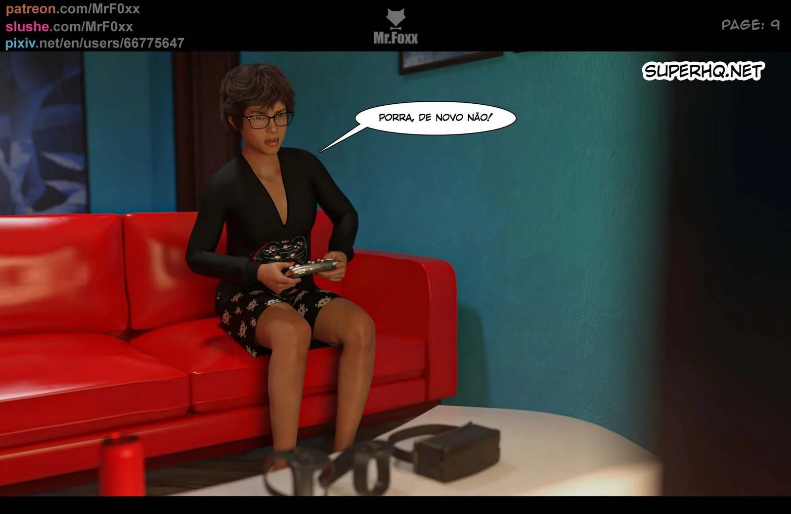 A Mãe Piranha do Amigo - Hentai 3D em HQ Brasileiro