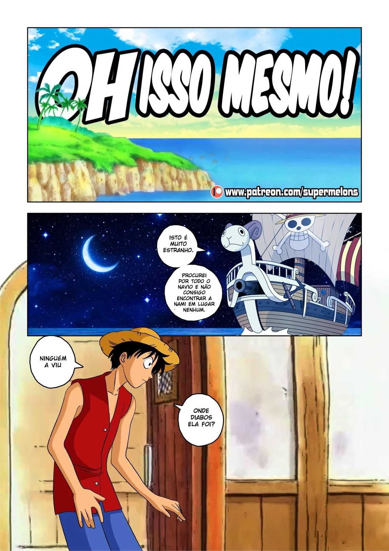 A Pica Murcha do Luffy - Nami Piranha Quer Levar Rola, Mas Fica na Vontade - HQ Hentai Brasileiro