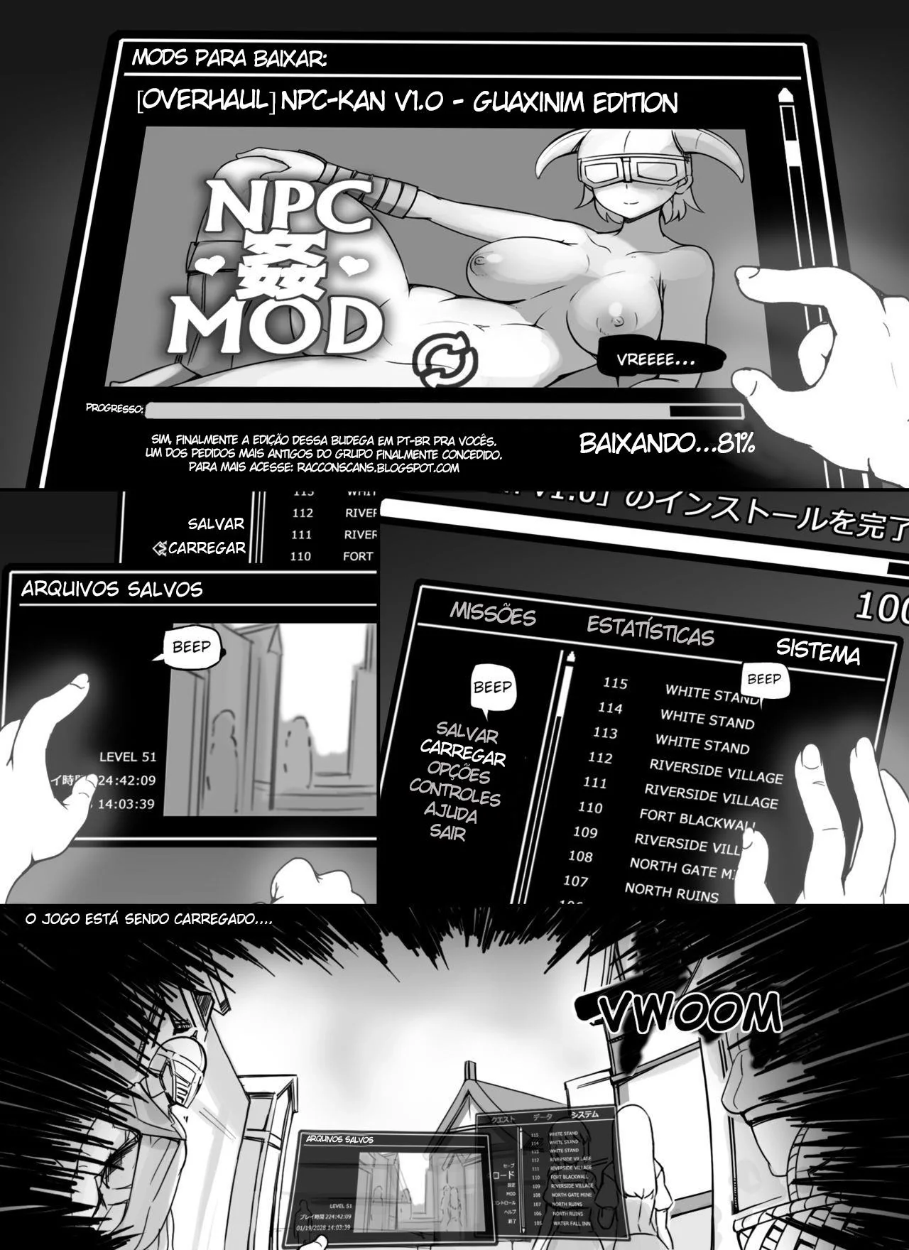 A Piranha da Kashima dando a buceta pro Almirante em Hentai HQ Brasileiro