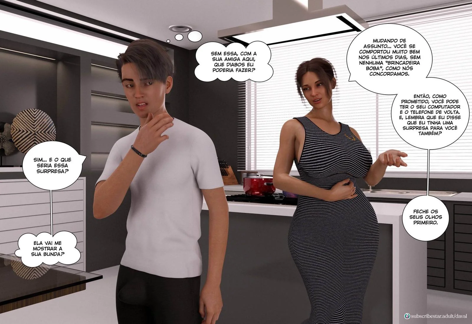 A Piranha da Lana não Consegue Fugir da Rola do Daniel em HQ Brasileiro