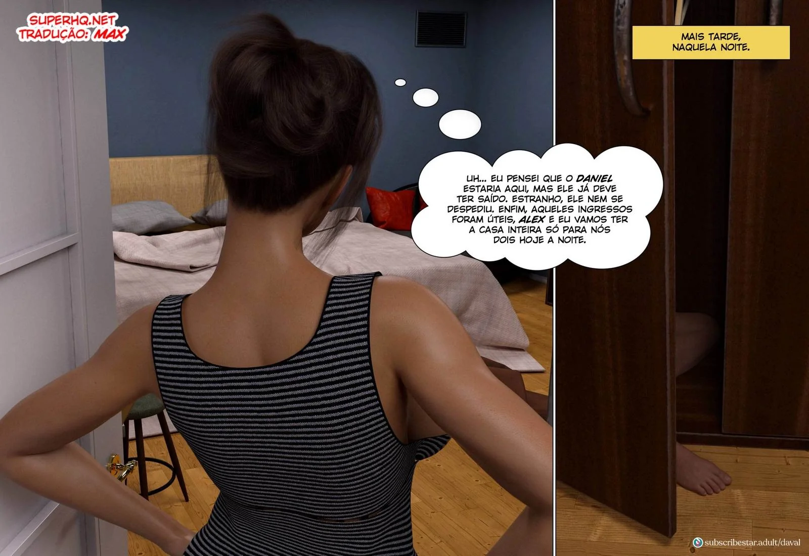 A Piranha da Lana não Consegue Fugir da Rola do Daniel em HQ Brasileiro