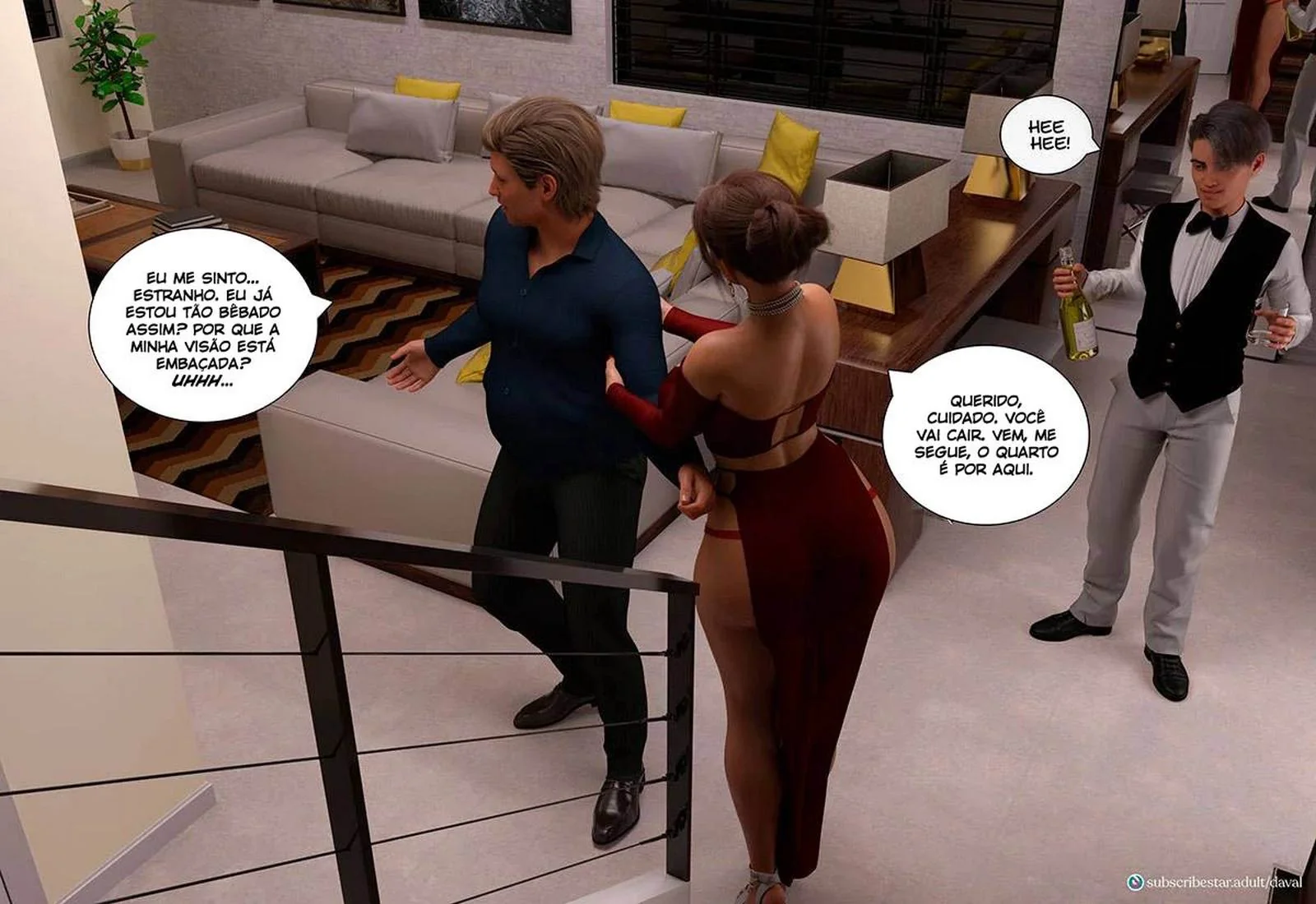 A Piranha da Lana não Consegue Fugir da Rola do Daniel em HQ Brasileiro