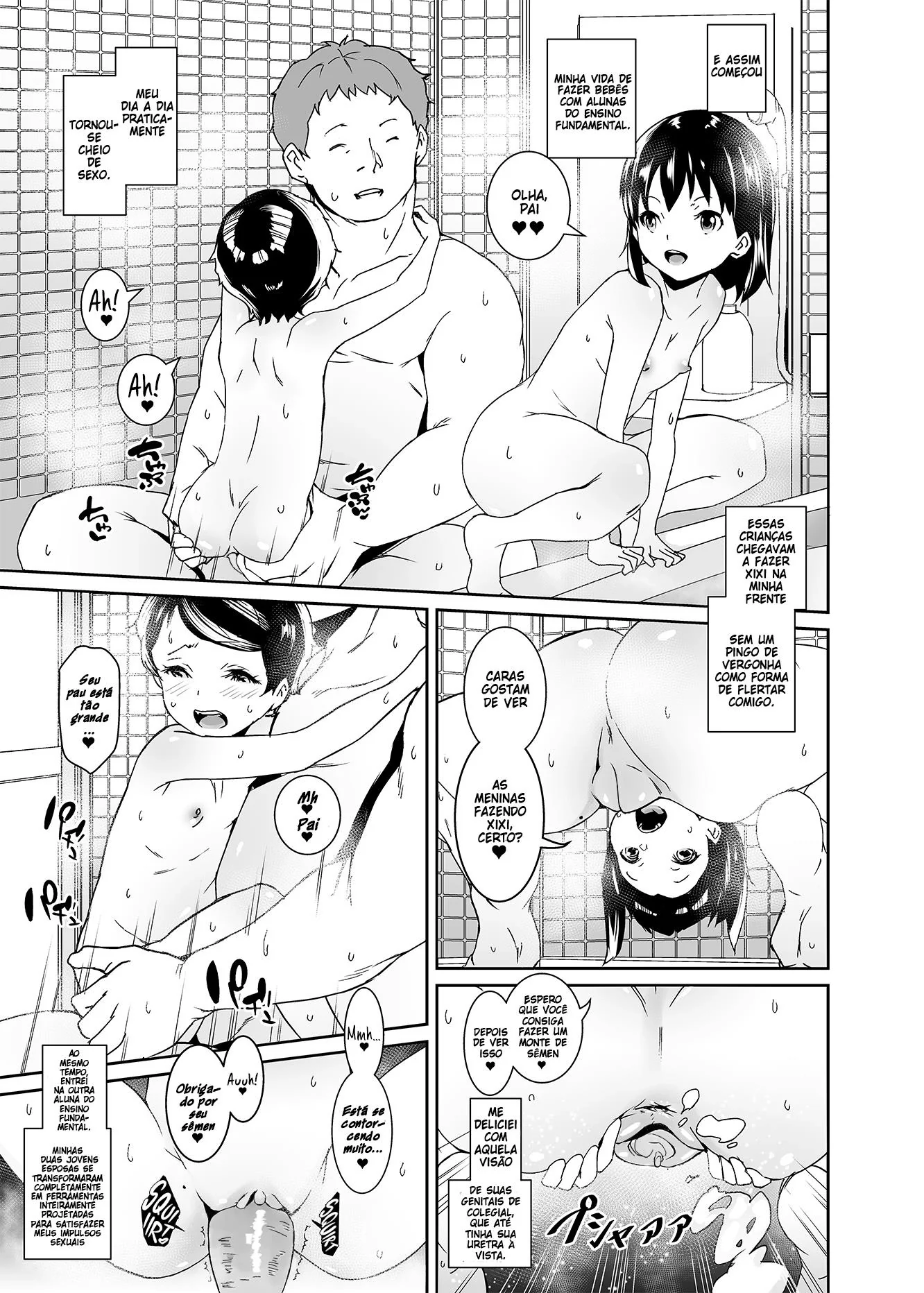 A Piranha e a Pica: Ren-kun e Chiyo em uma Foda Sem Limites em Hentai HQ Brasileiro
