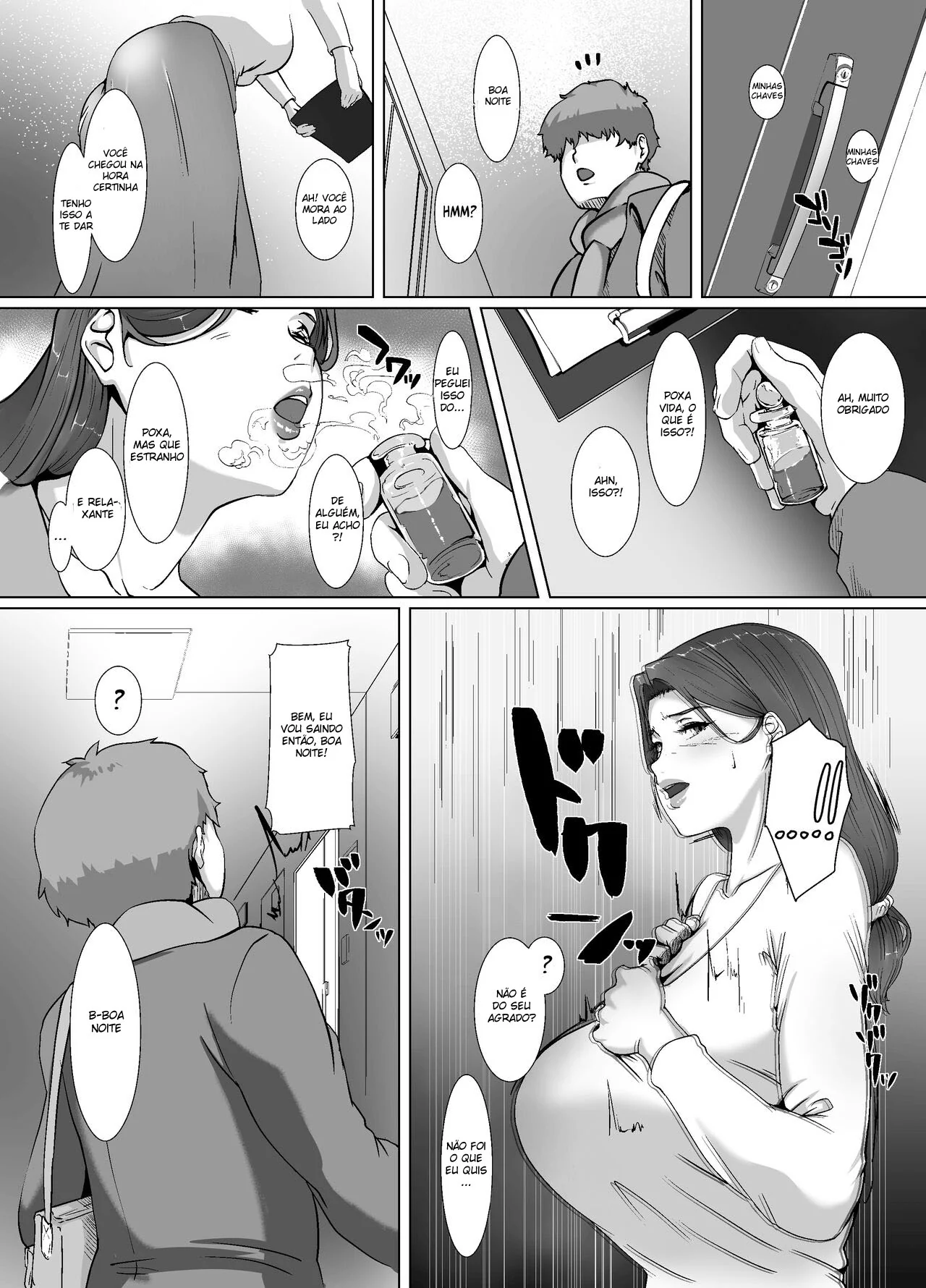 A Poção do Papai Noel - Seduzindo a Vizinha Piranha em Hentai HQ