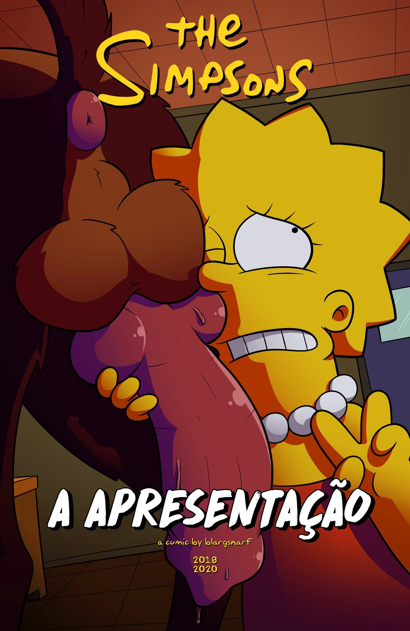 A Safadeza de Lisa - Ralphie, Agente Sniffy e a Foda na Escola! HQ Simpsons Pornô em HQ Brasileiro