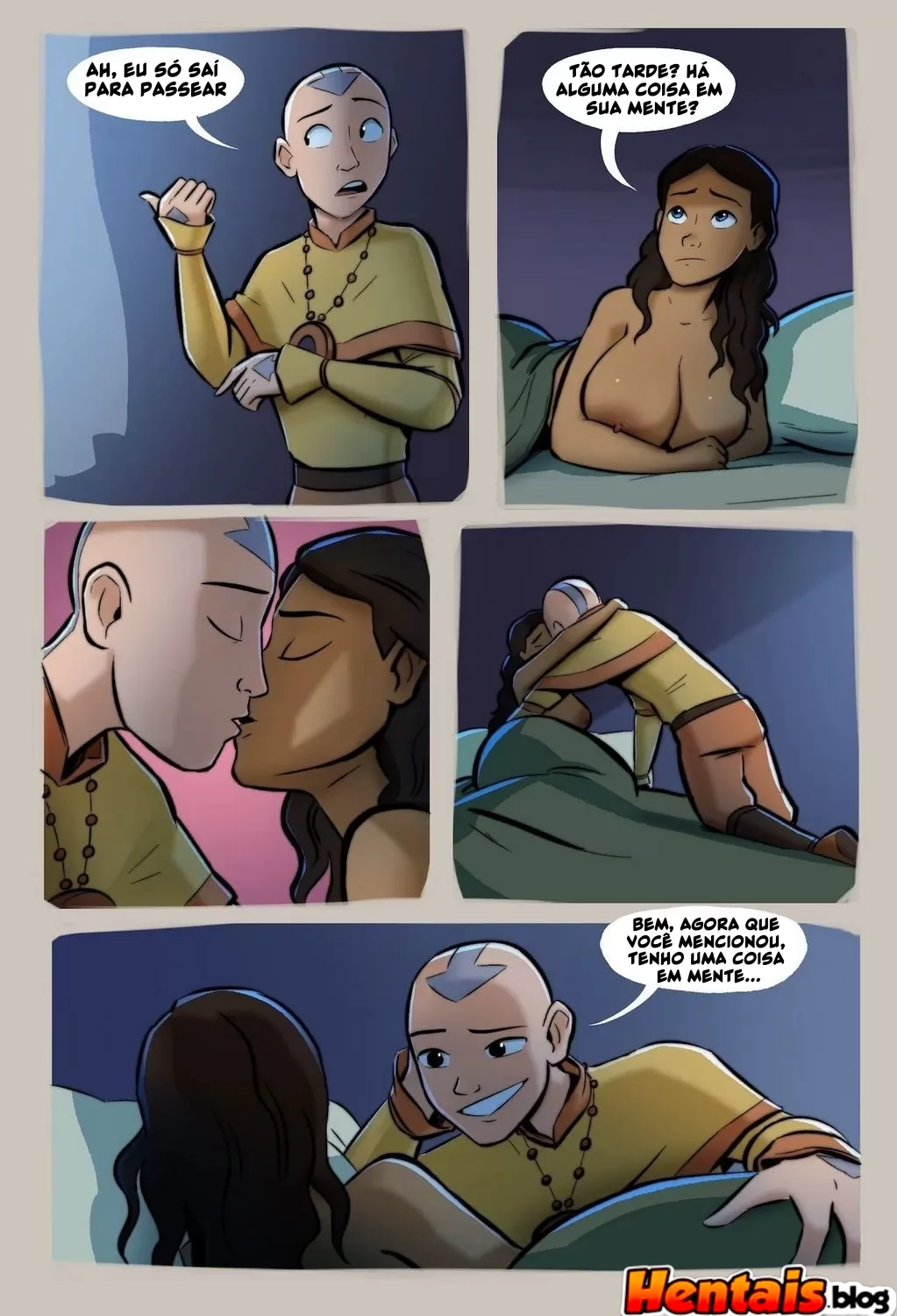 A Tentação de Toph: Aang e a putaria no mundo de Avatar em Hentai HQ Brasileiro