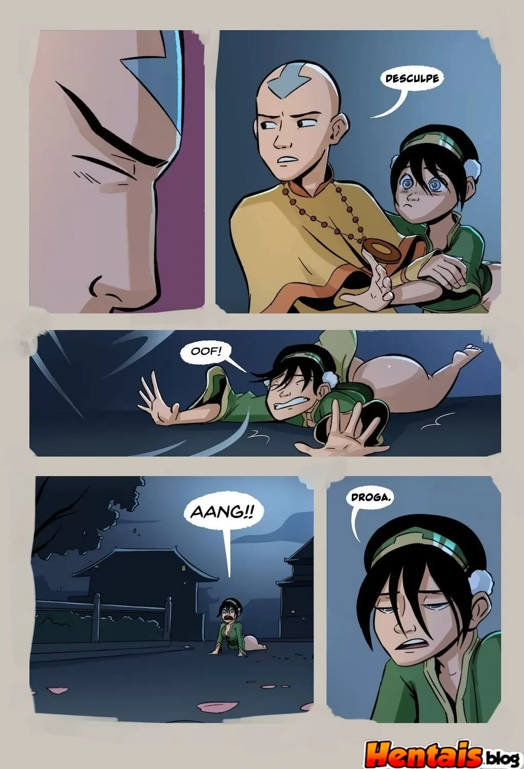 A Tentação de Toph: Aang e a putaria no mundo de Avatar em Hentai HQ Brasileiro