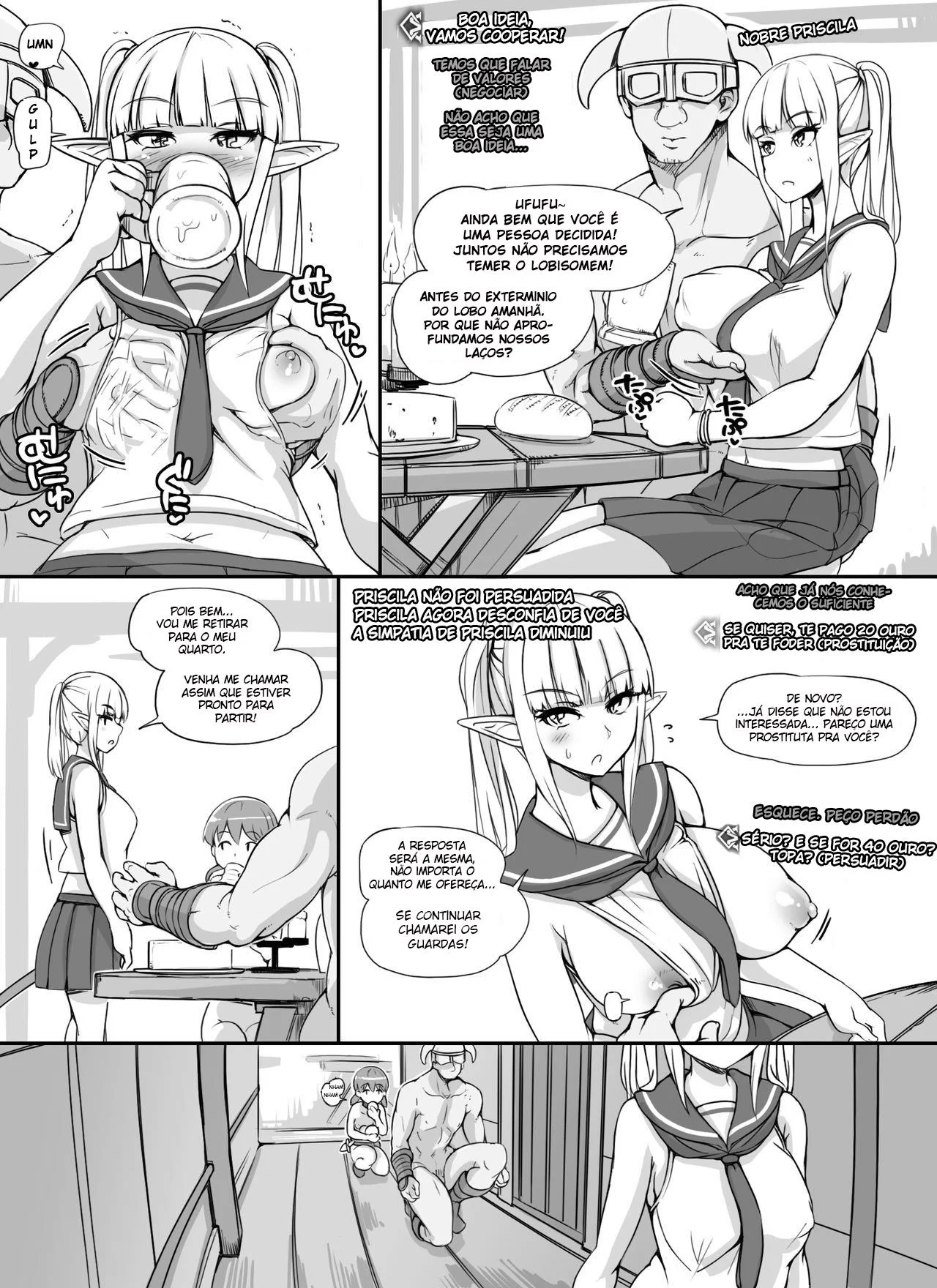 A Tia Piranha e a Pica do Sobrinho Sortudo em HQ Brasileiro