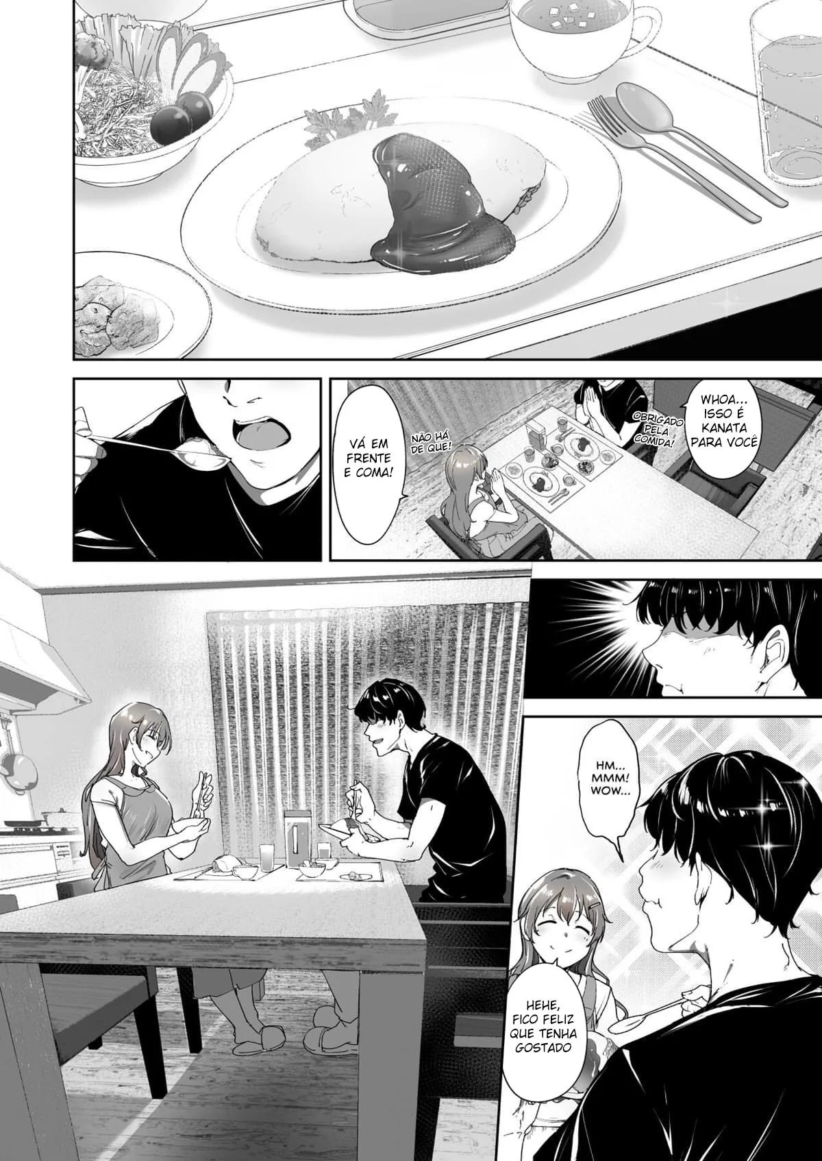 A Vingança da Piranha: Saionji ensina nerd a foder como nunca em hentai HQ Brasileiro