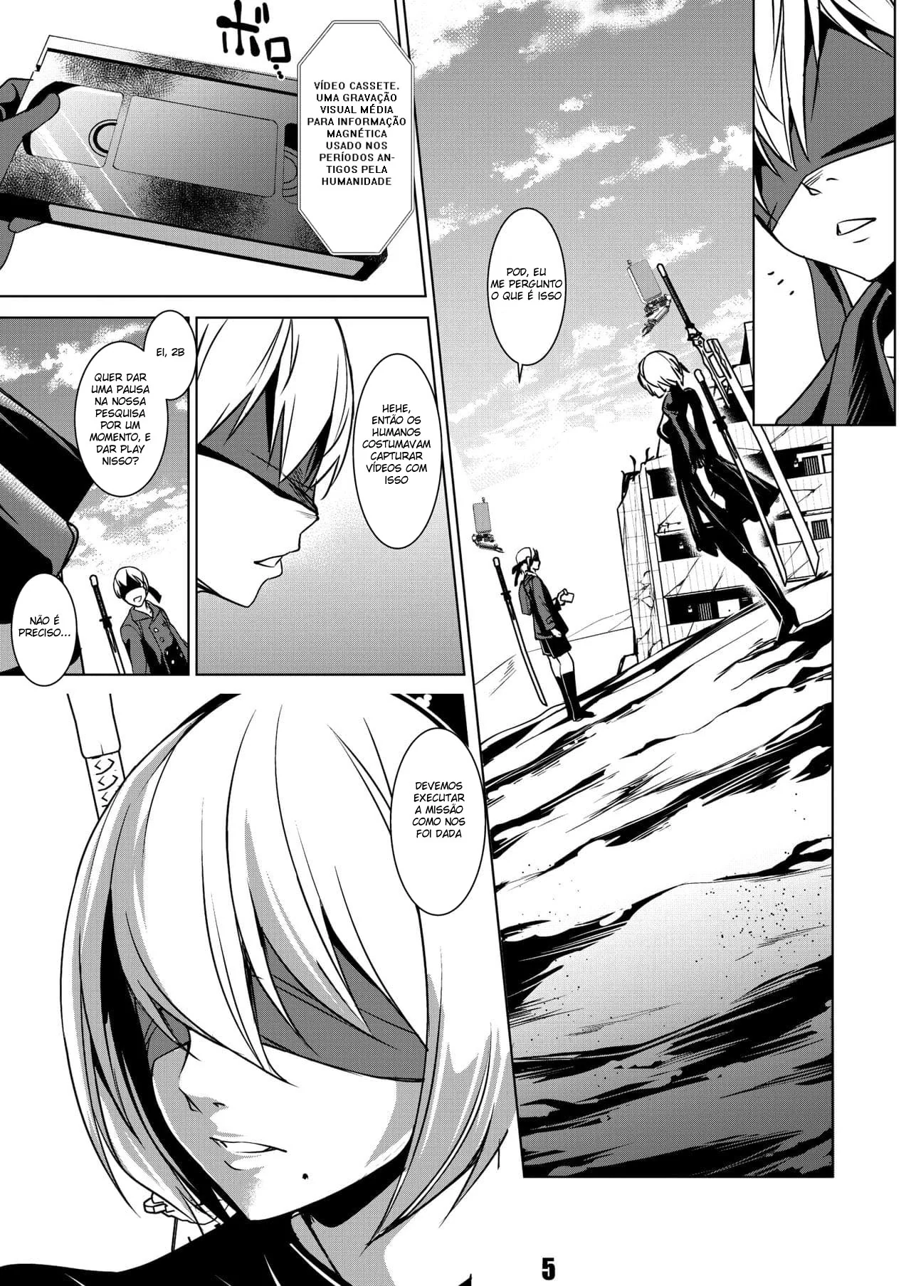 Androides 2B e 9S se entregam à luxúria em missão perigosa" em HQ Brasileiro