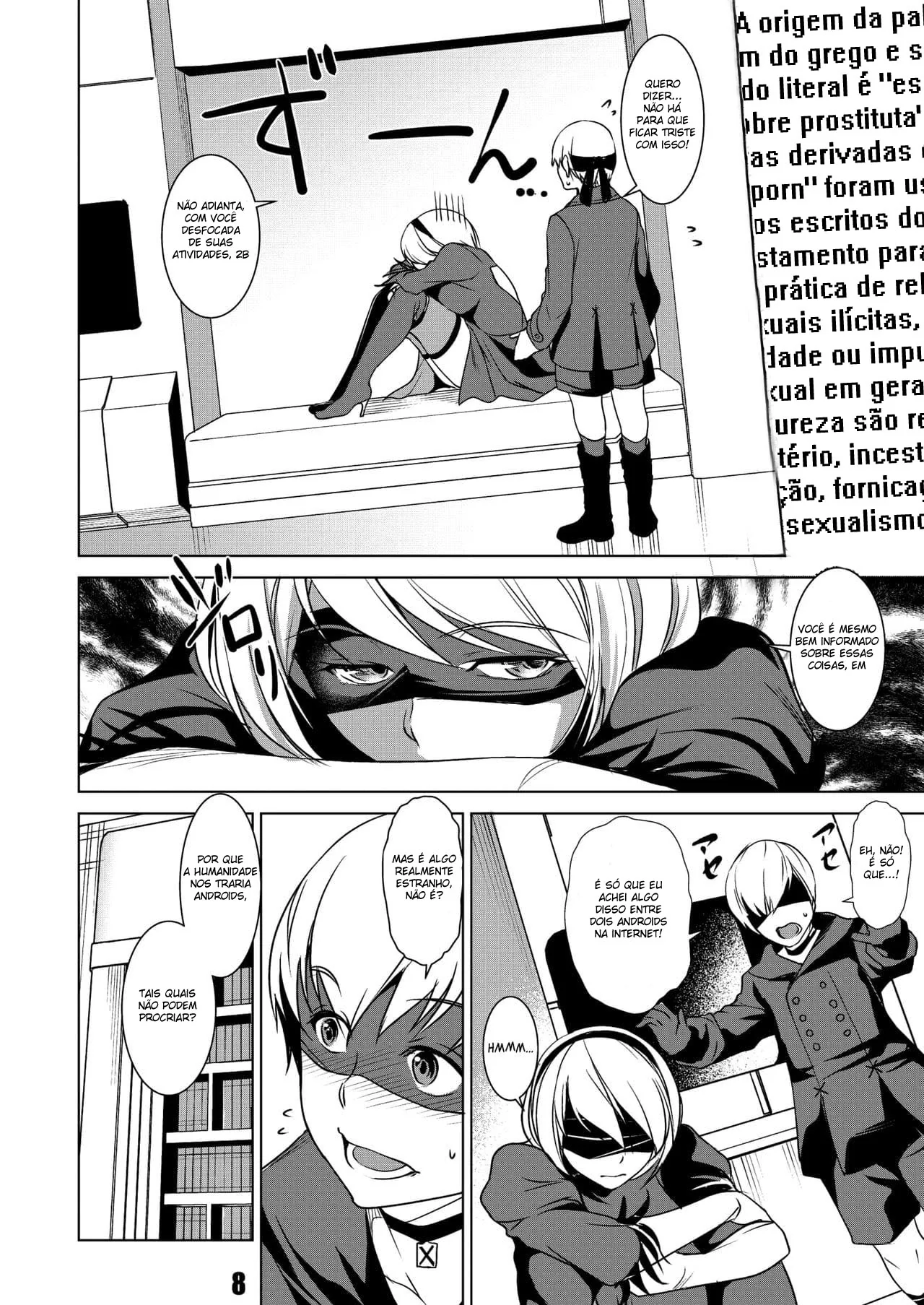 Androides 2B e 9S se entregam à luxúria em missão perigosa" em HQ Brasileiro