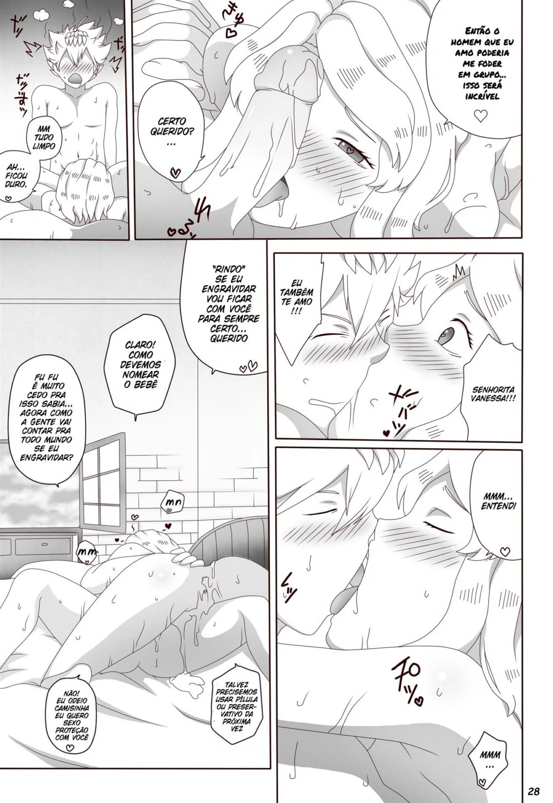 Asta Arregaça a Buceta da Vanessa em Black Clover Hentai HQ Brasileiro