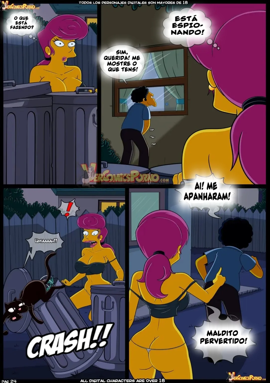 Bart Fodendo Sua Mãe em Os Simpsons Hentai: Velhos Costumes VL.09 - Carona com Piranha do Caminhão" em HQ Brasileir