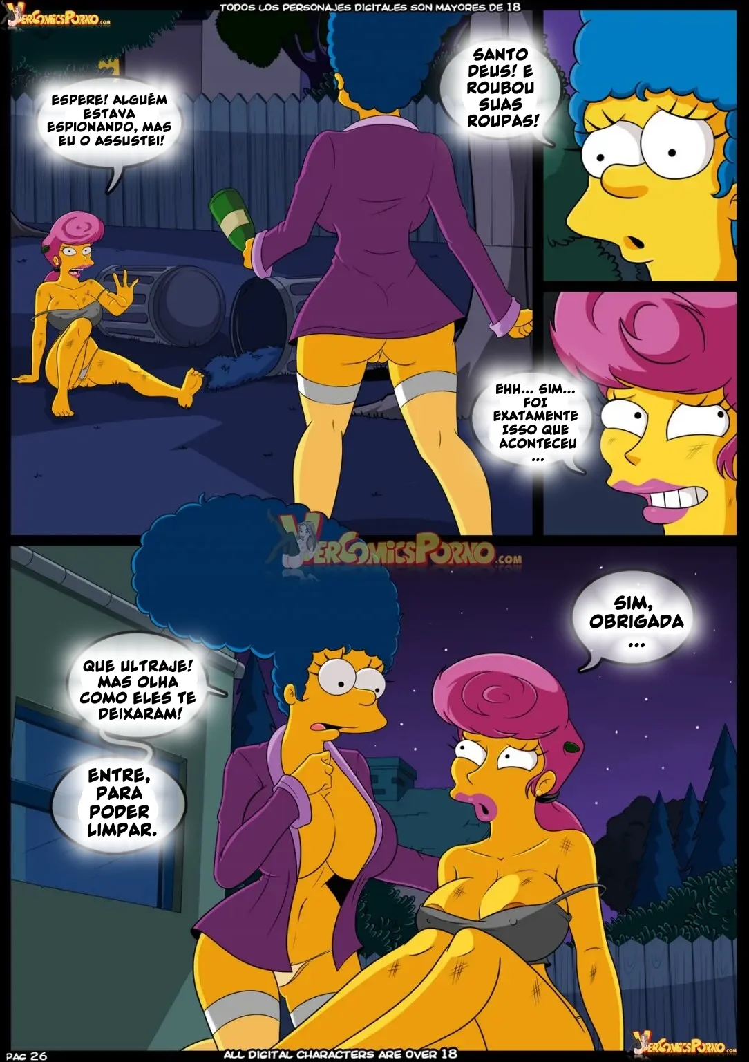 Bart Fodendo Sua Mãe em Os Simpsons Hentai: Velhos Costumes VL.09 - Carona com Piranha do Caminhão" em HQ Brasileir