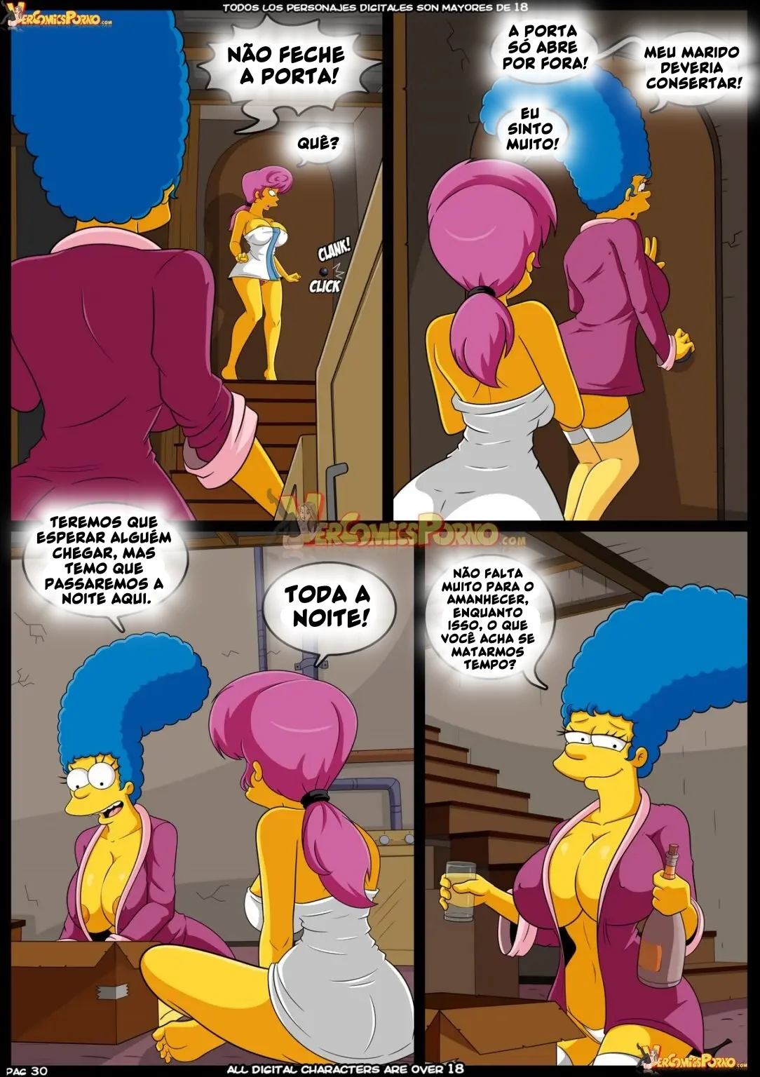 Bart Fodendo Sua Mãe em Os Simpsons Hentai: Velhos Costumes VL.09 - Carona com Piranha do Caminhão" em HQ Brasileir
