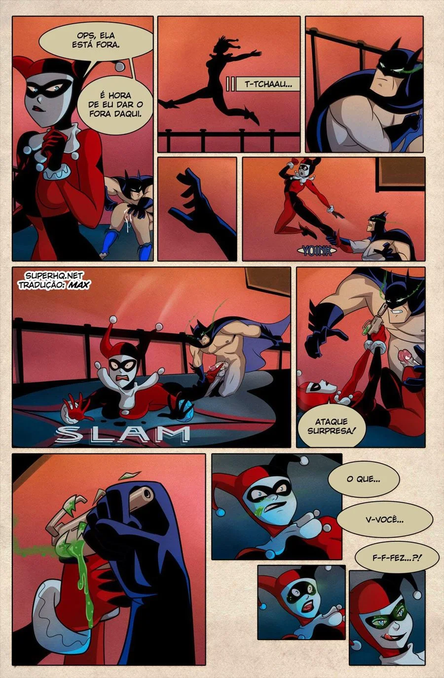 Batman e Harley: A Bandida Piranha em Hentai HQ Brasileiro