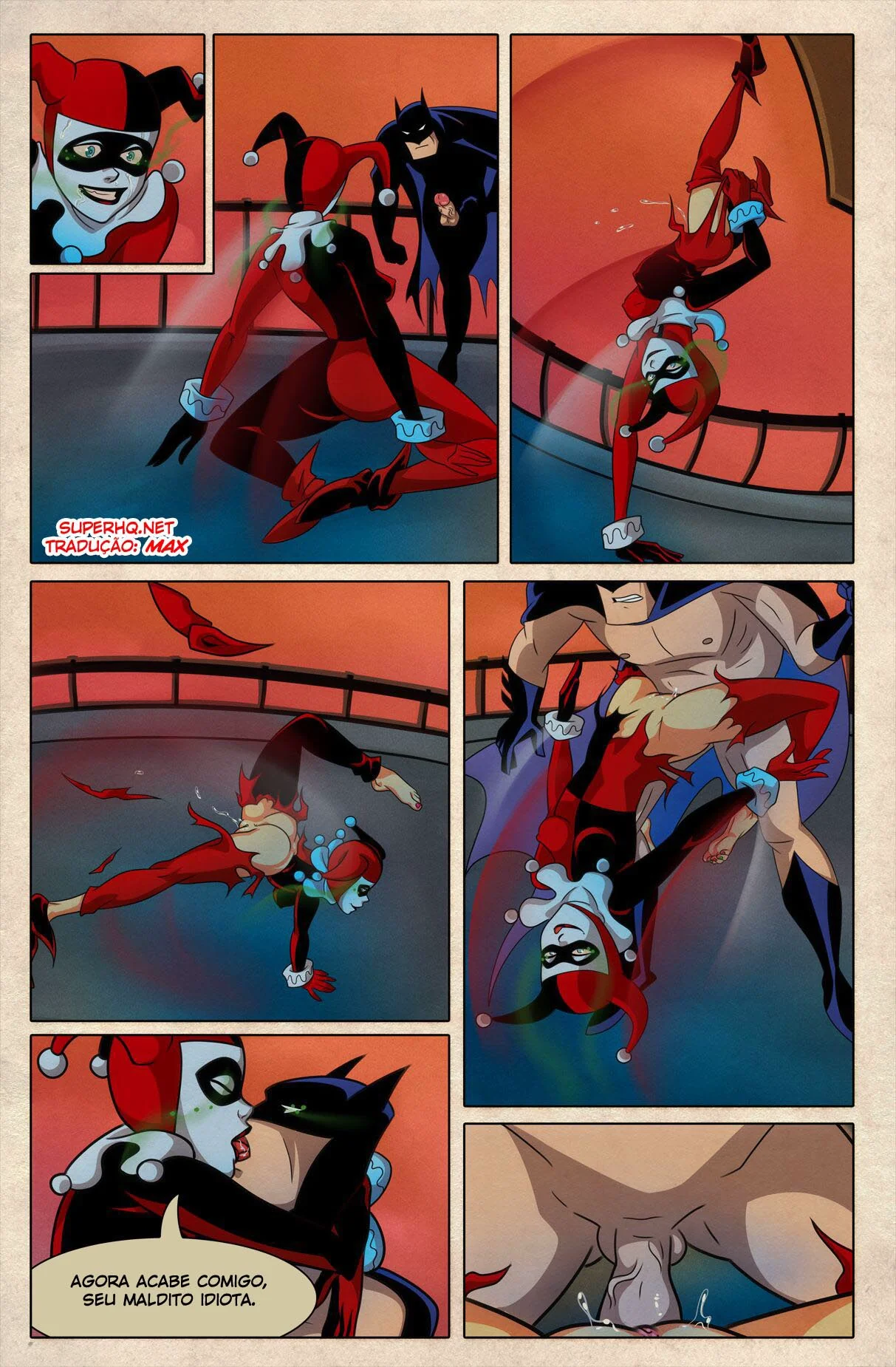 Batman e Harley: A Bandida Piranha em Hentai HQ Brasileiro
