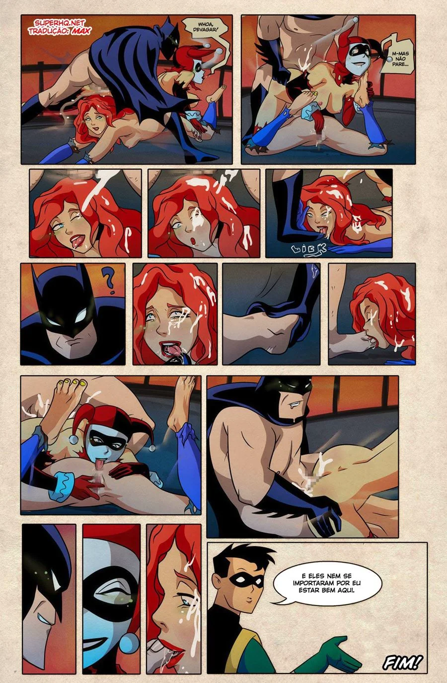 Batman e Harley: A Bandida Piranha em Hentai HQ Brasileiro