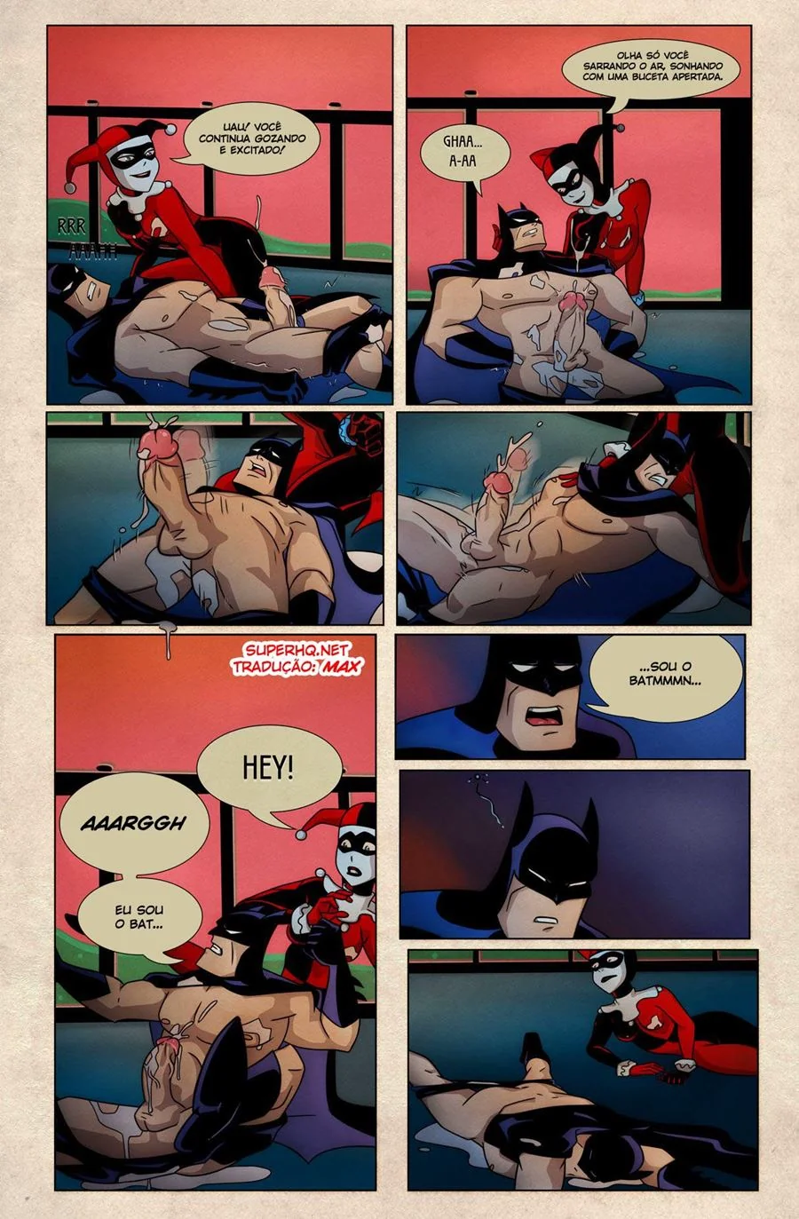 Batman e Harley: A Bandida Piranha em Hentai HQ Brasileiro