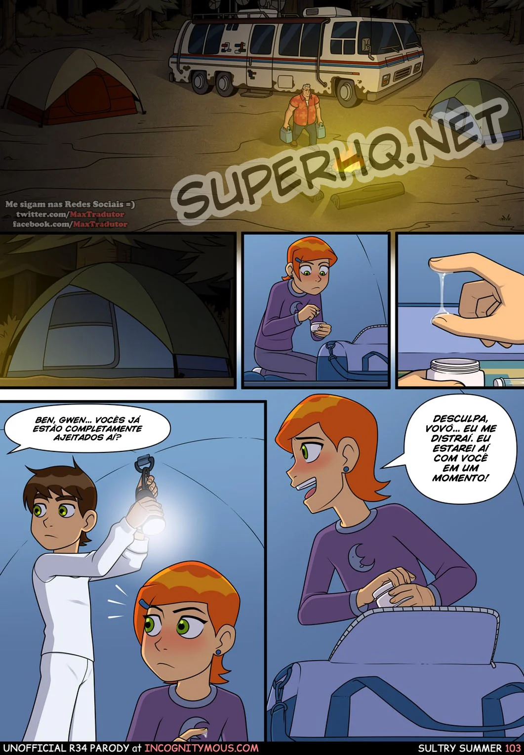 Ben 10 Hentai: Incesto Quente com a Piranha da Irmã em Dia de Verão - HQ Porno Brasileiro