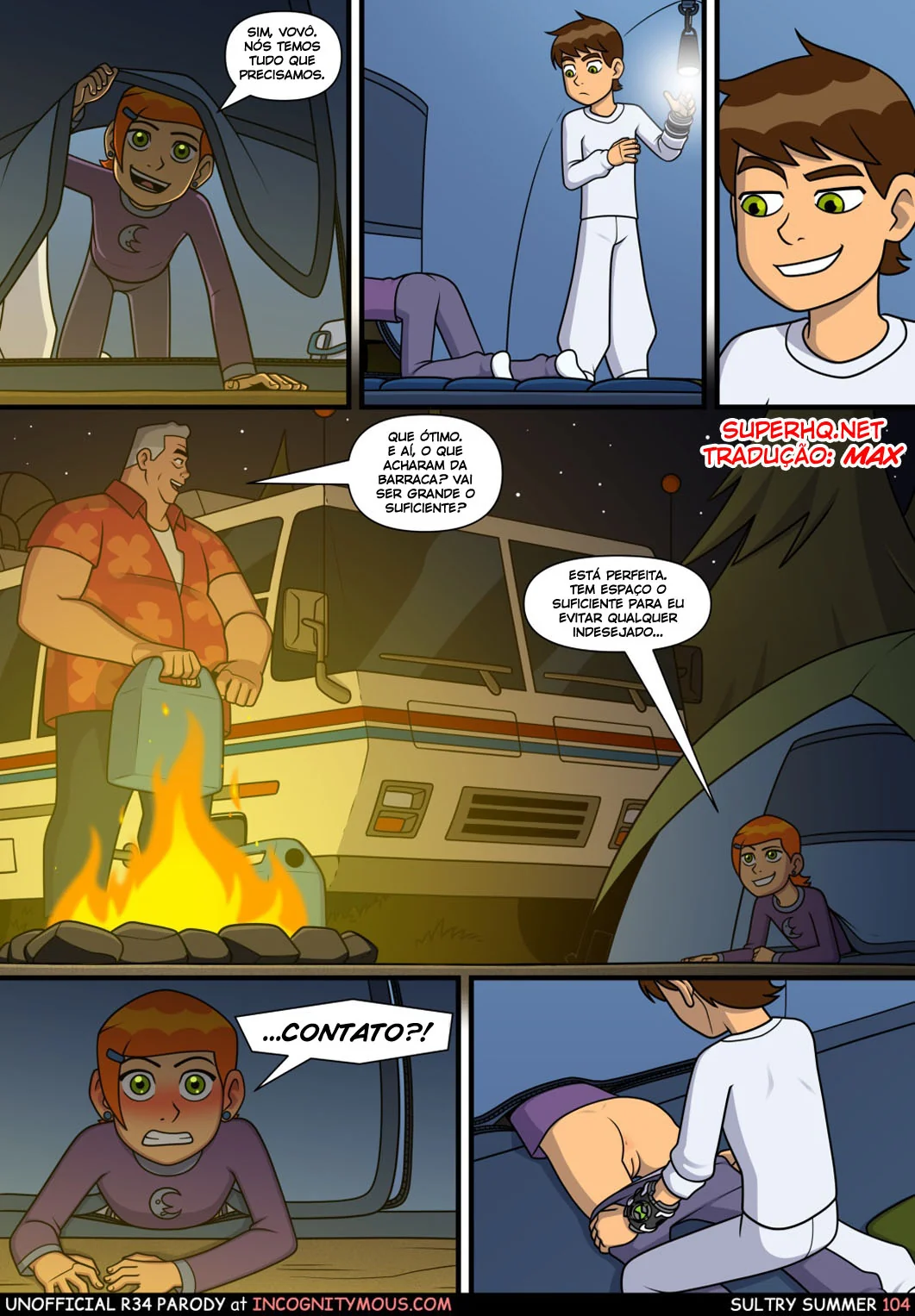 Ben 10 Hentai: Incesto Quente com a Piranha da Irmã em Dia de Verão - HQ Porno Brasileiro