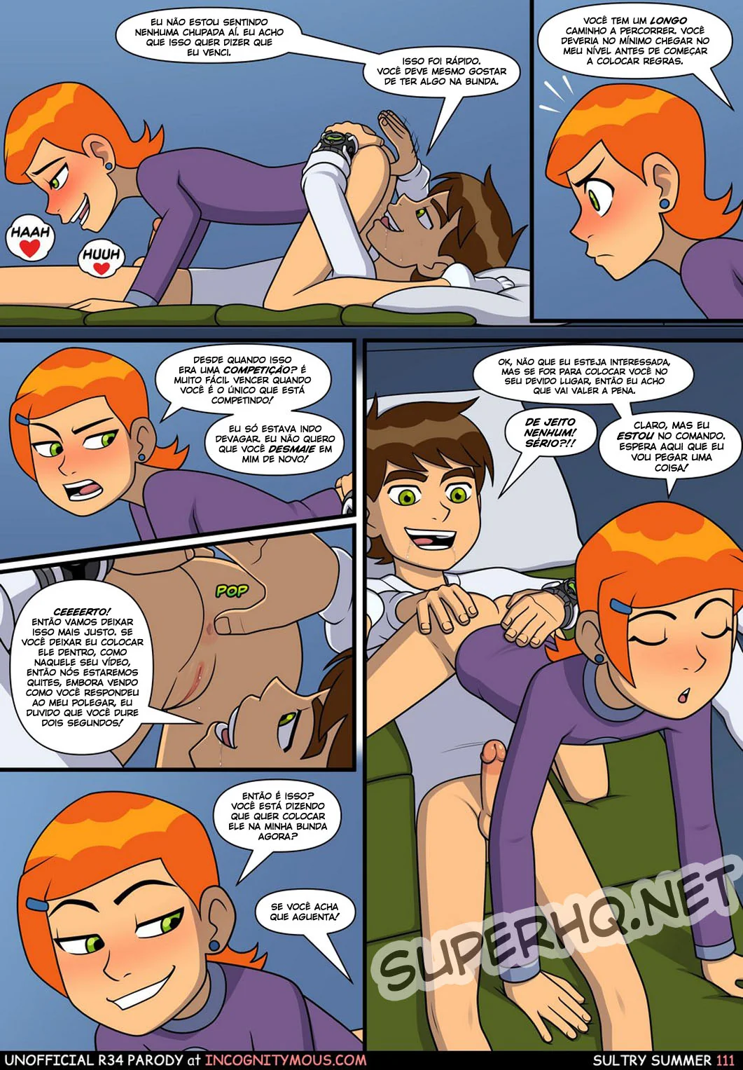 Ben 10 Hentai: Incesto Quente com a Piranha da Irmã em Dia de Verão - HQ Porno Brasileiro