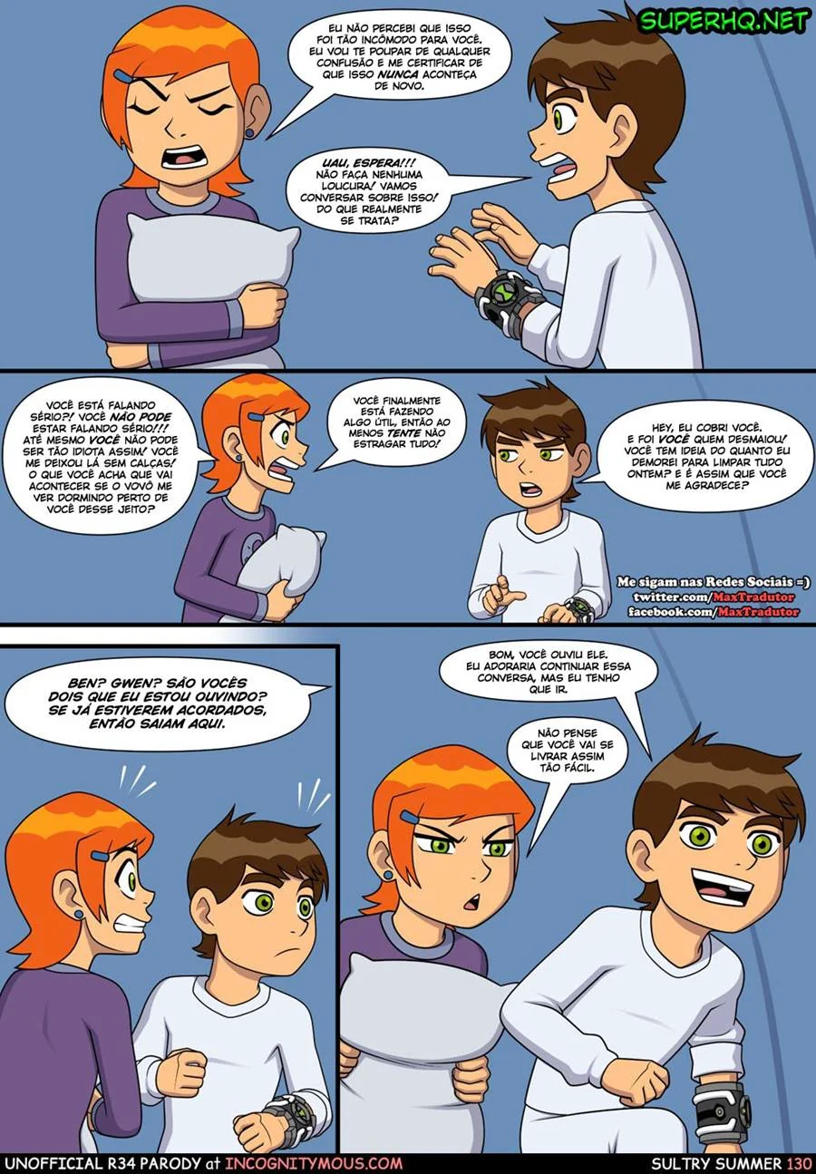 Ben 10 Hentai: Incesto Quente com a Piranha da Irmã em Dia de Verão - HQ Porno Brasileiro