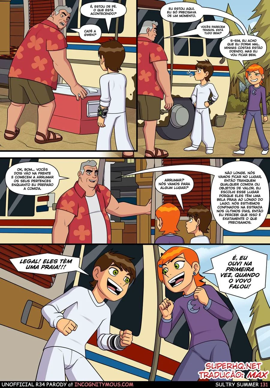 Ben 10 Hentai: Incesto Quente com a Piranha da Irmã em Dia de Verão - HQ Porno Brasileiro