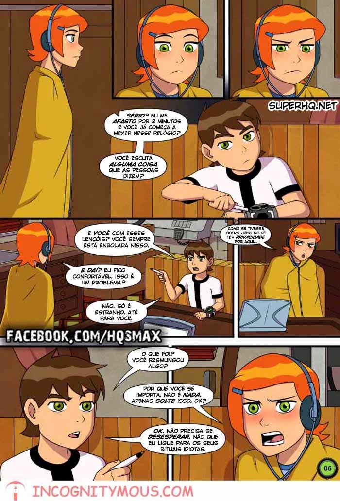 Ben 10 Hentai: Incesto Quente com a Piranha da Irmã em Dia de Verão - HQ Porno Brasileiro