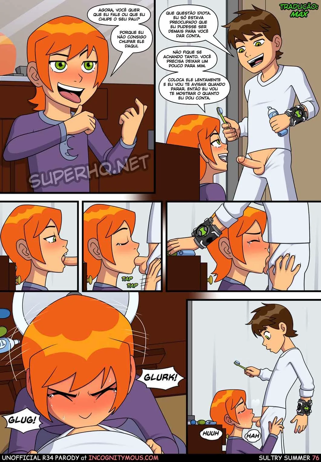 Ben 10 Hentai: Incesto Quente com a Piranha da Irmã em Dia de Verão - HQ Porno Brasileiro
