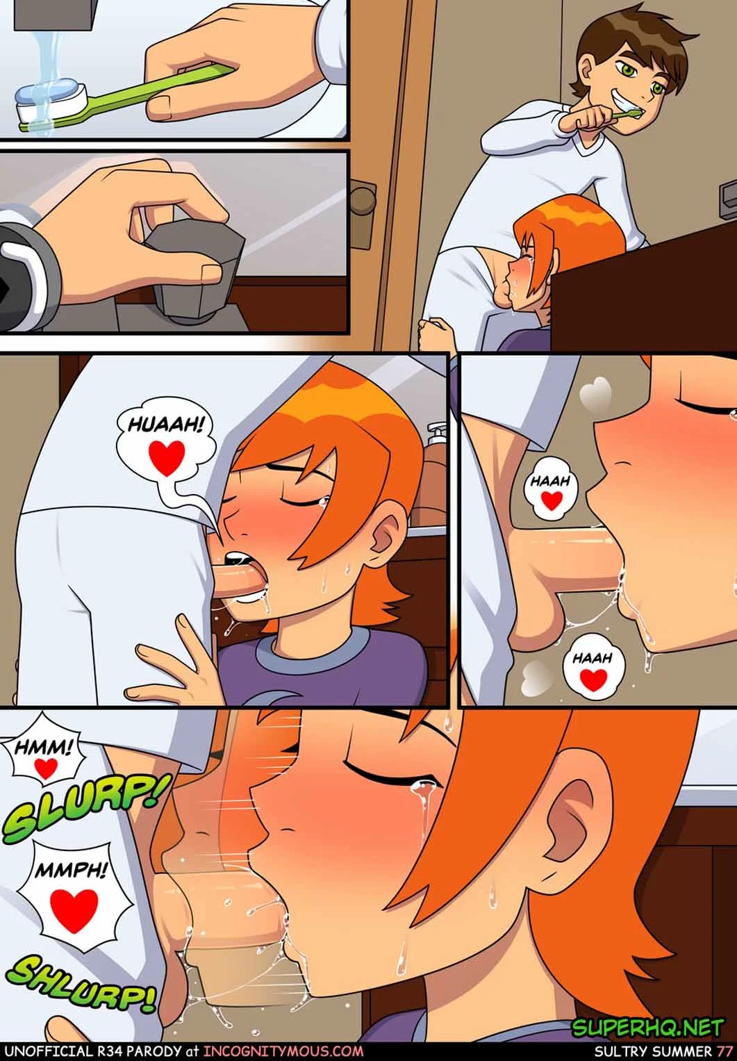 Ben 10 Hentai: Incesto Quente com a Piranha da Irmã em Dia de Verão - HQ Porno Brasileiro