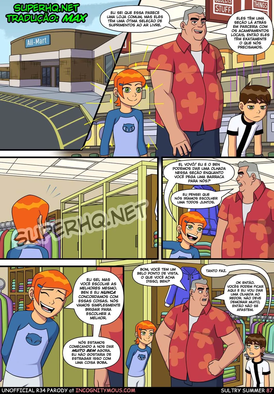 Ben 10 Hentai: Incesto Quente com a Piranha da Irmã em Dia de Verão - HQ Porno Brasileiro