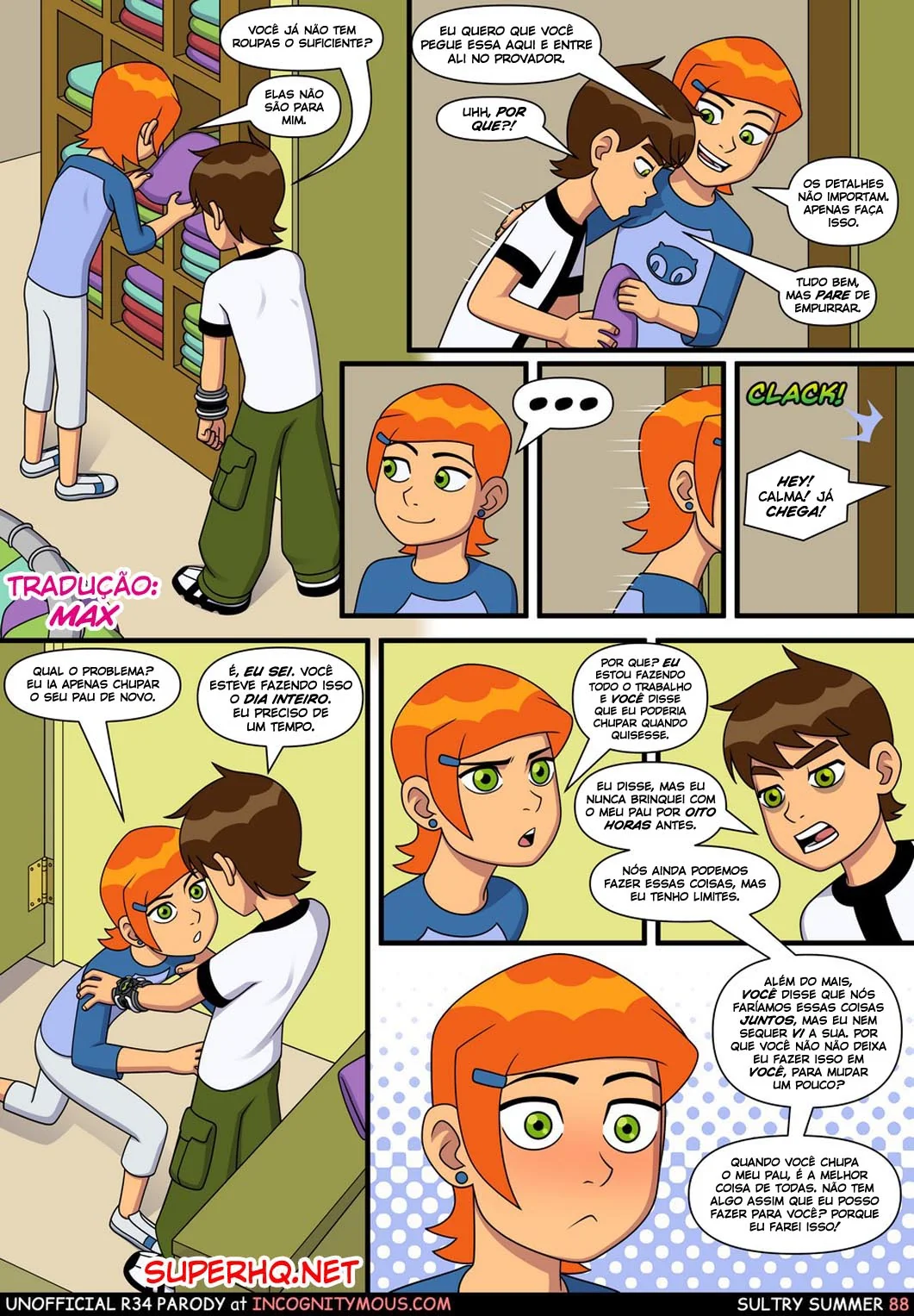 Ben 10 Hentai: Incesto Quente com a Piranha da Irmã em Dia de Verão - HQ Porno Brasileiro